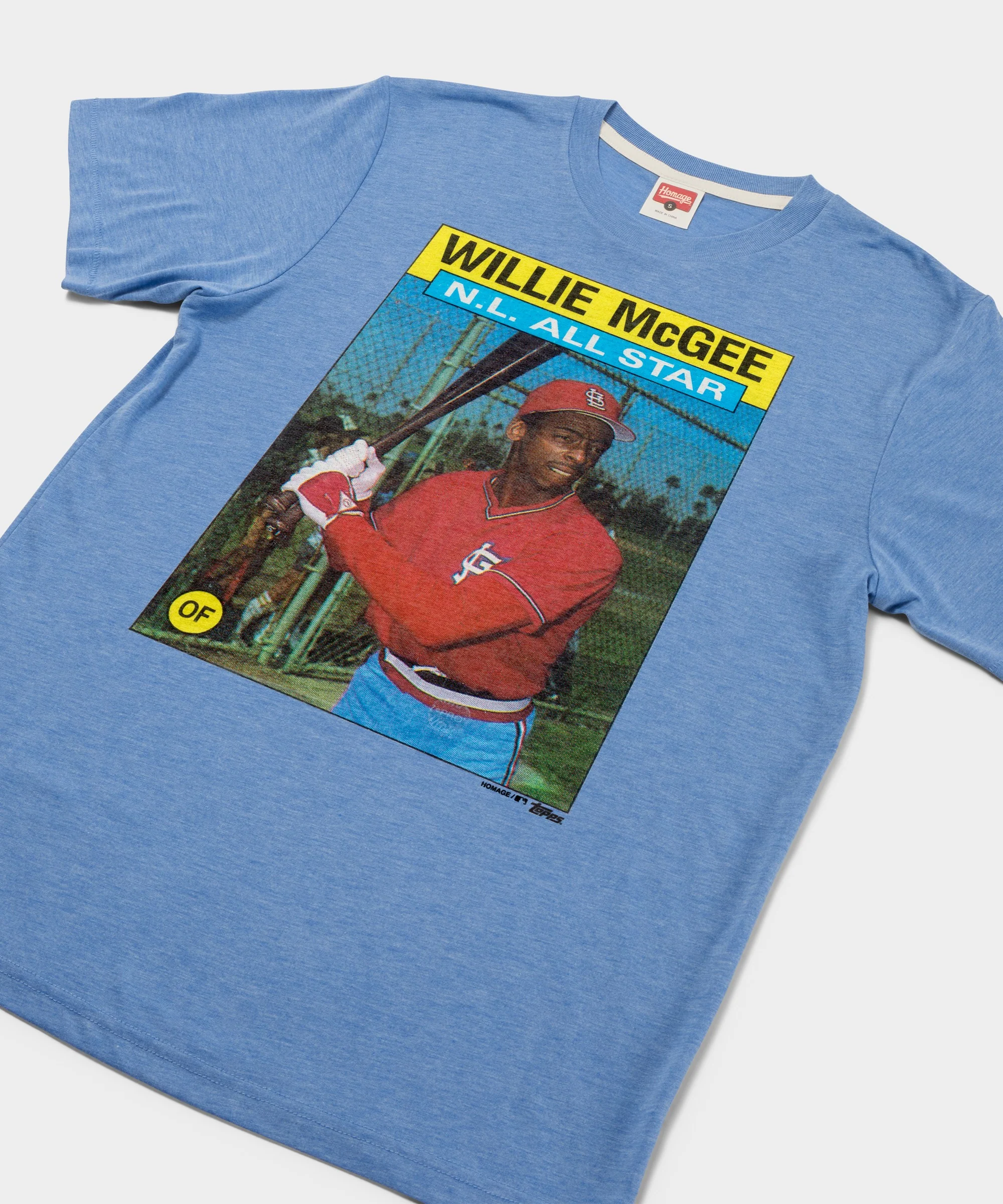 1986 Topps Baseball Willie McGee Cardinals - Image 2