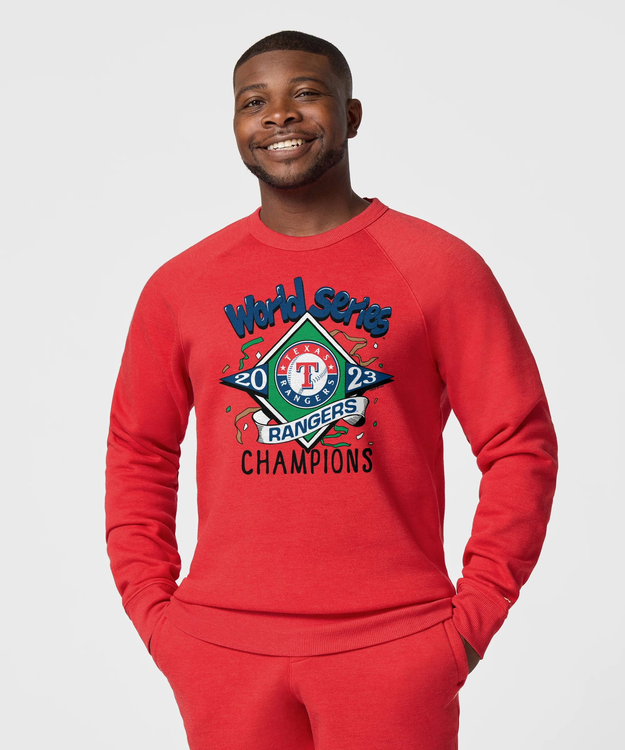 2023 World Series Champions Rangers Crewneck - Image 3