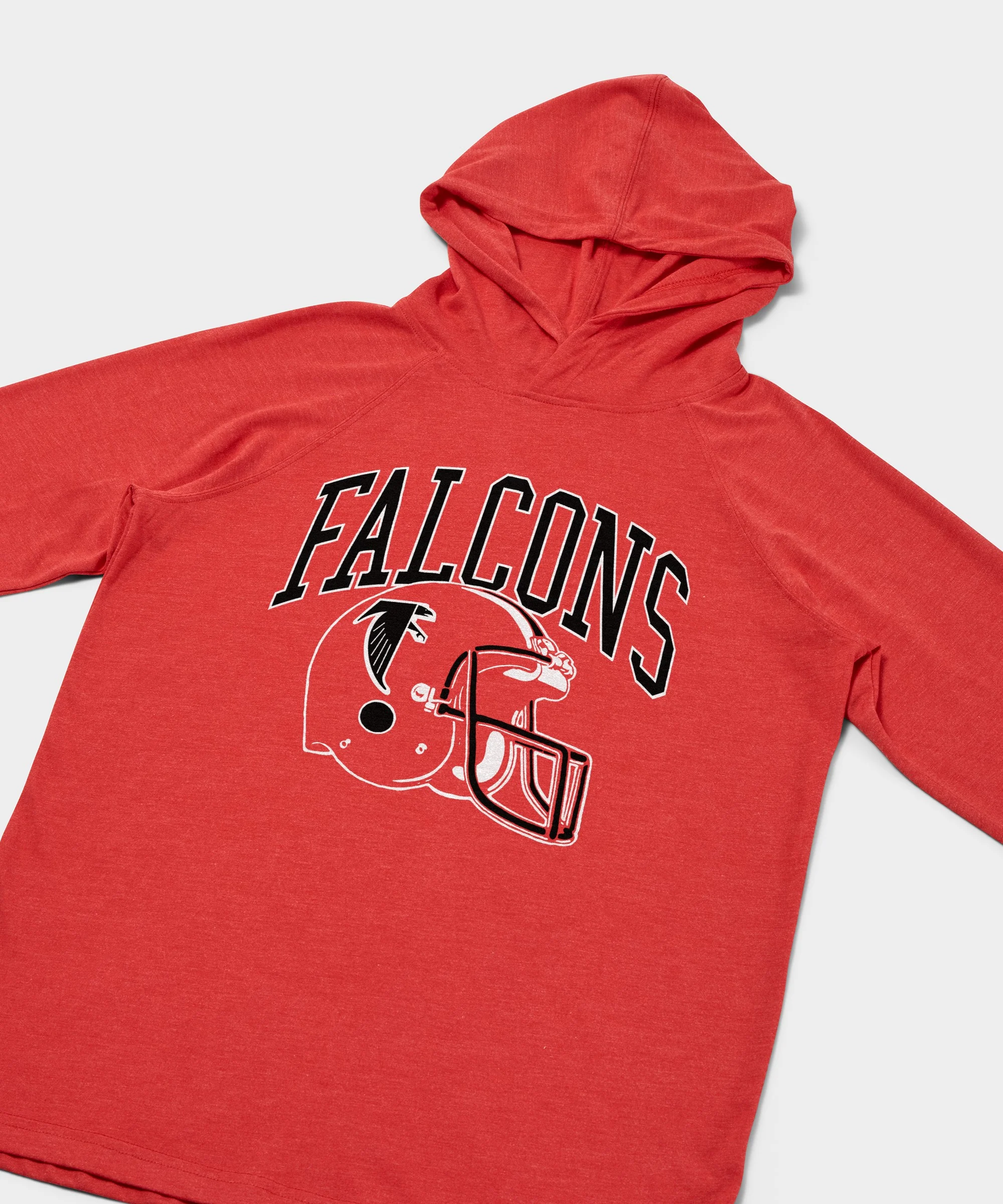 Atlanta Falcons Helmet Retro Lightweight Hoodie - Image 2