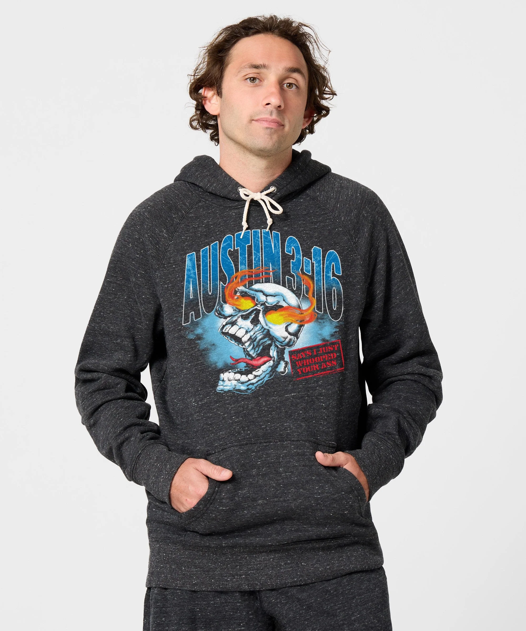 Austin 3:16 Skull Hoodie - Image 3