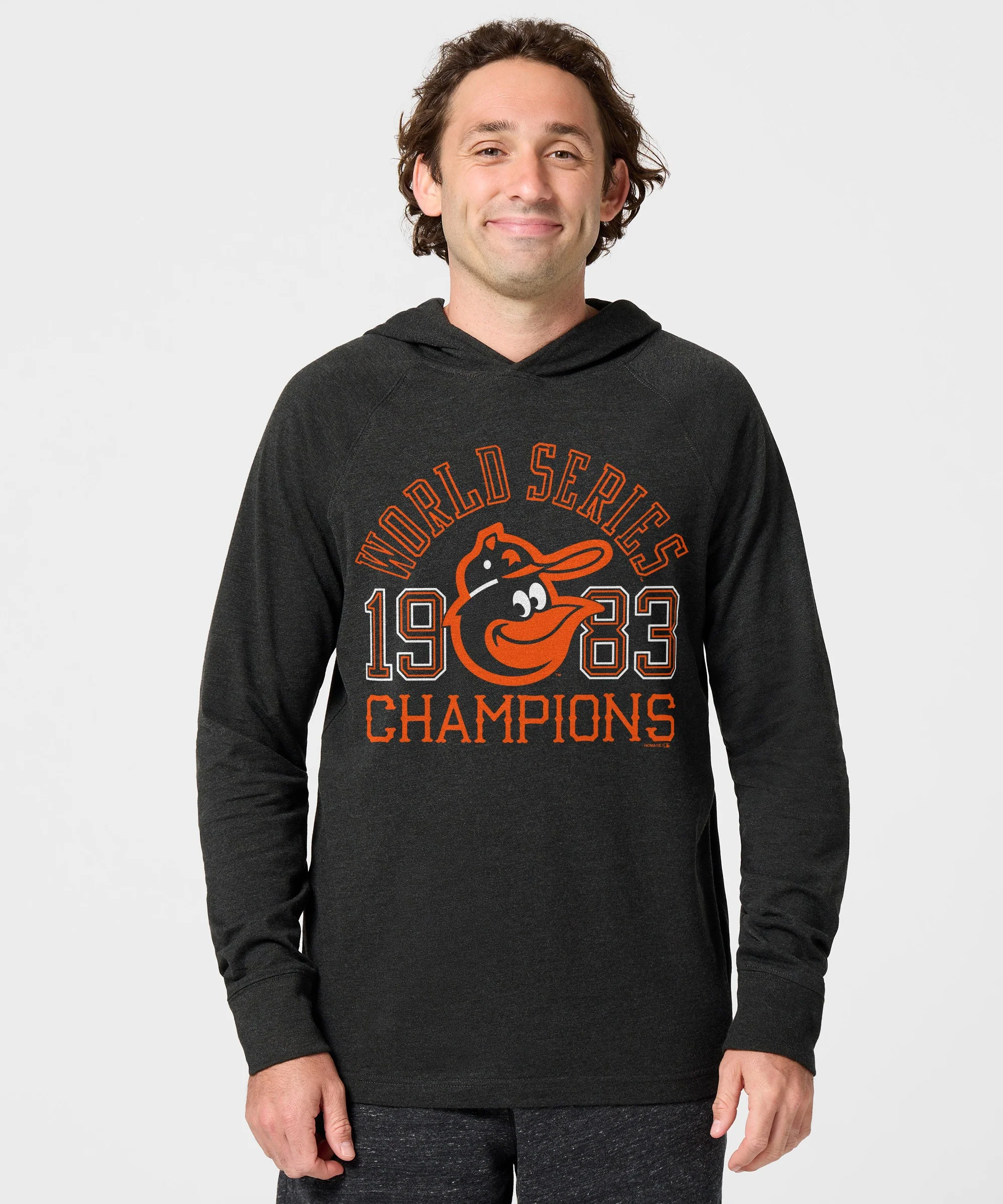 Baltimore Orioles 1983 World Series Champs Lightweight Hoodie - Image 3