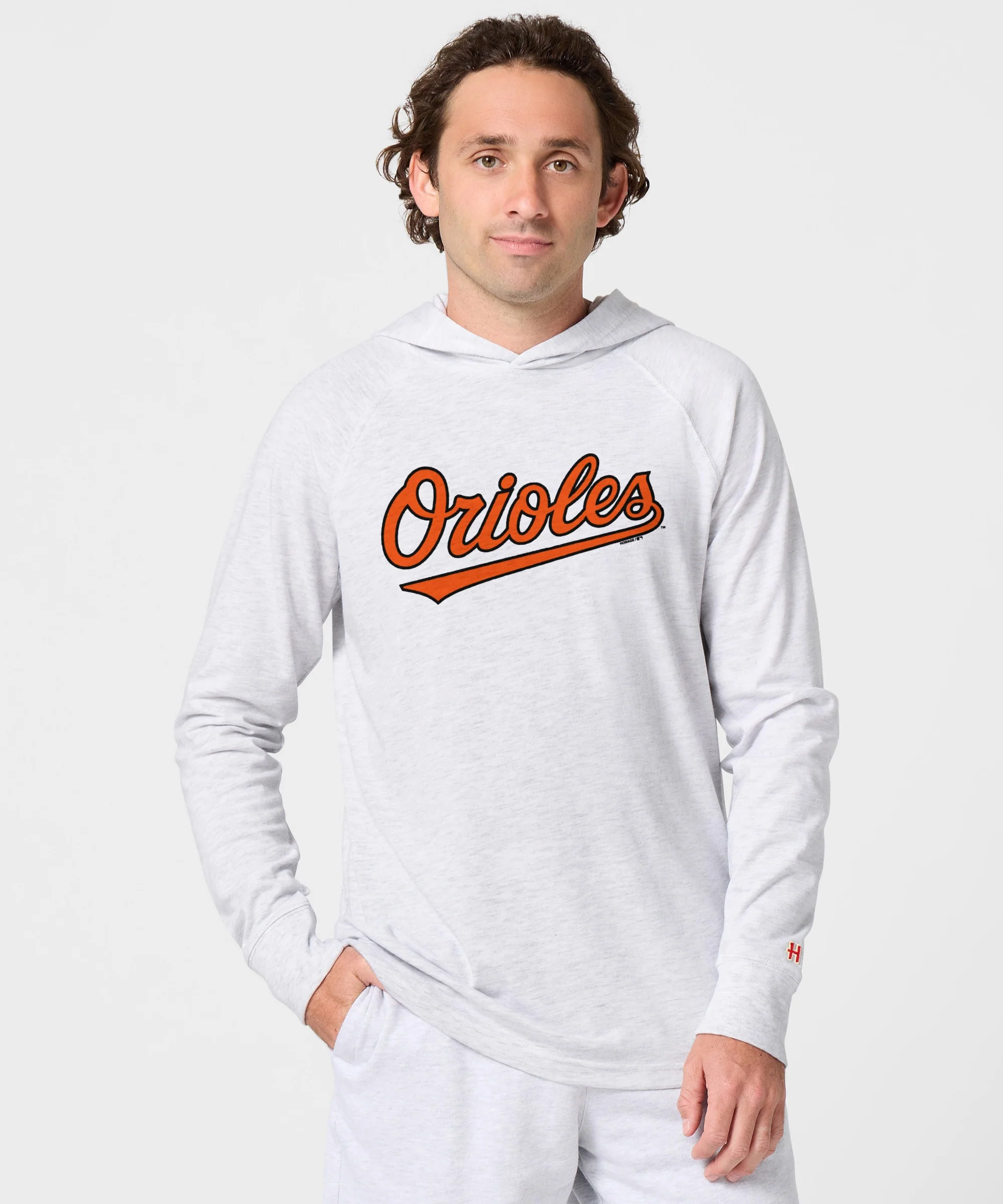 Baltimore Orioles Jersey Logo '04 Lightweight Hoodie - Image 3
