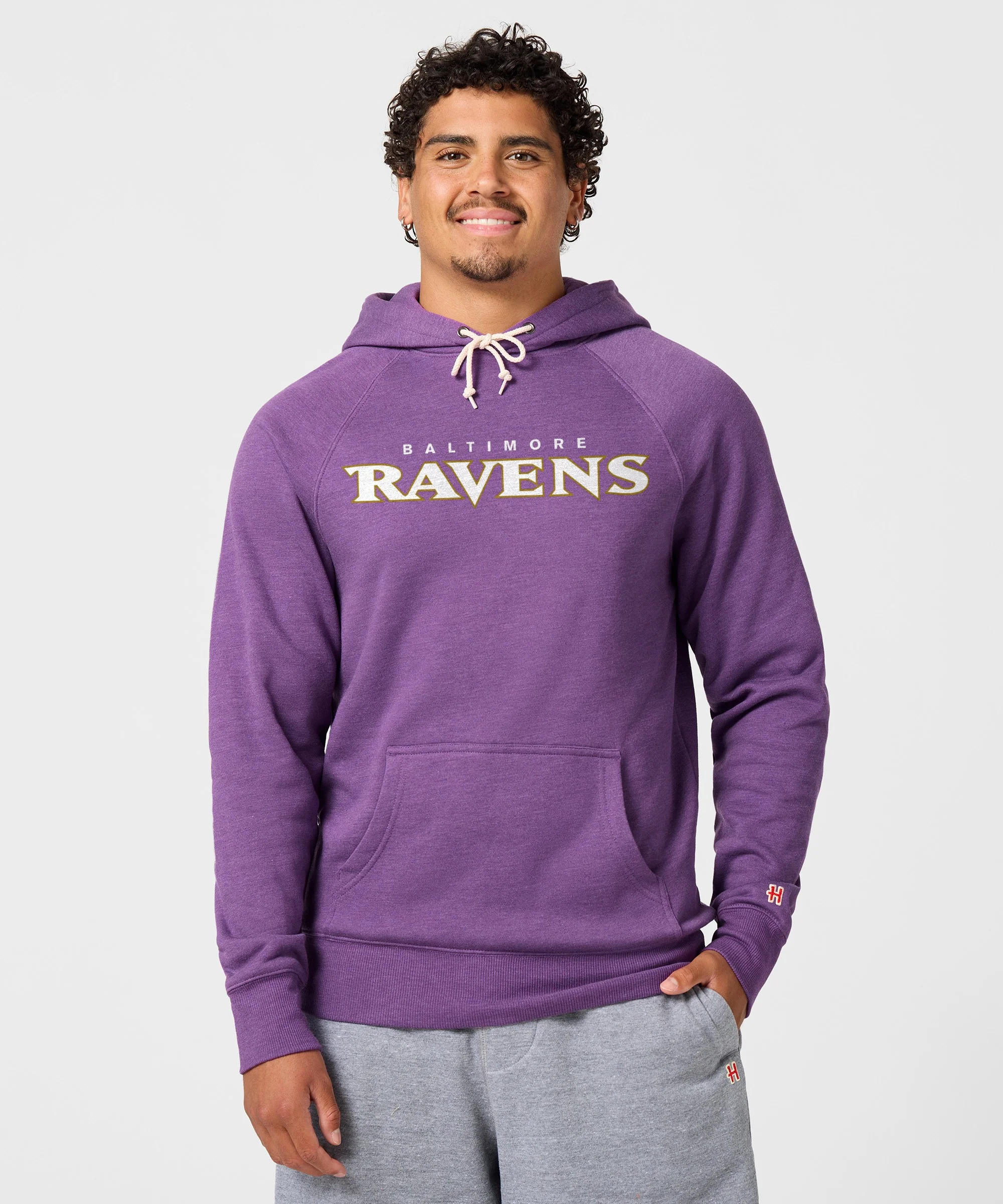 Baltimore Ravens Wordmark '99 Hoodie - Image 3