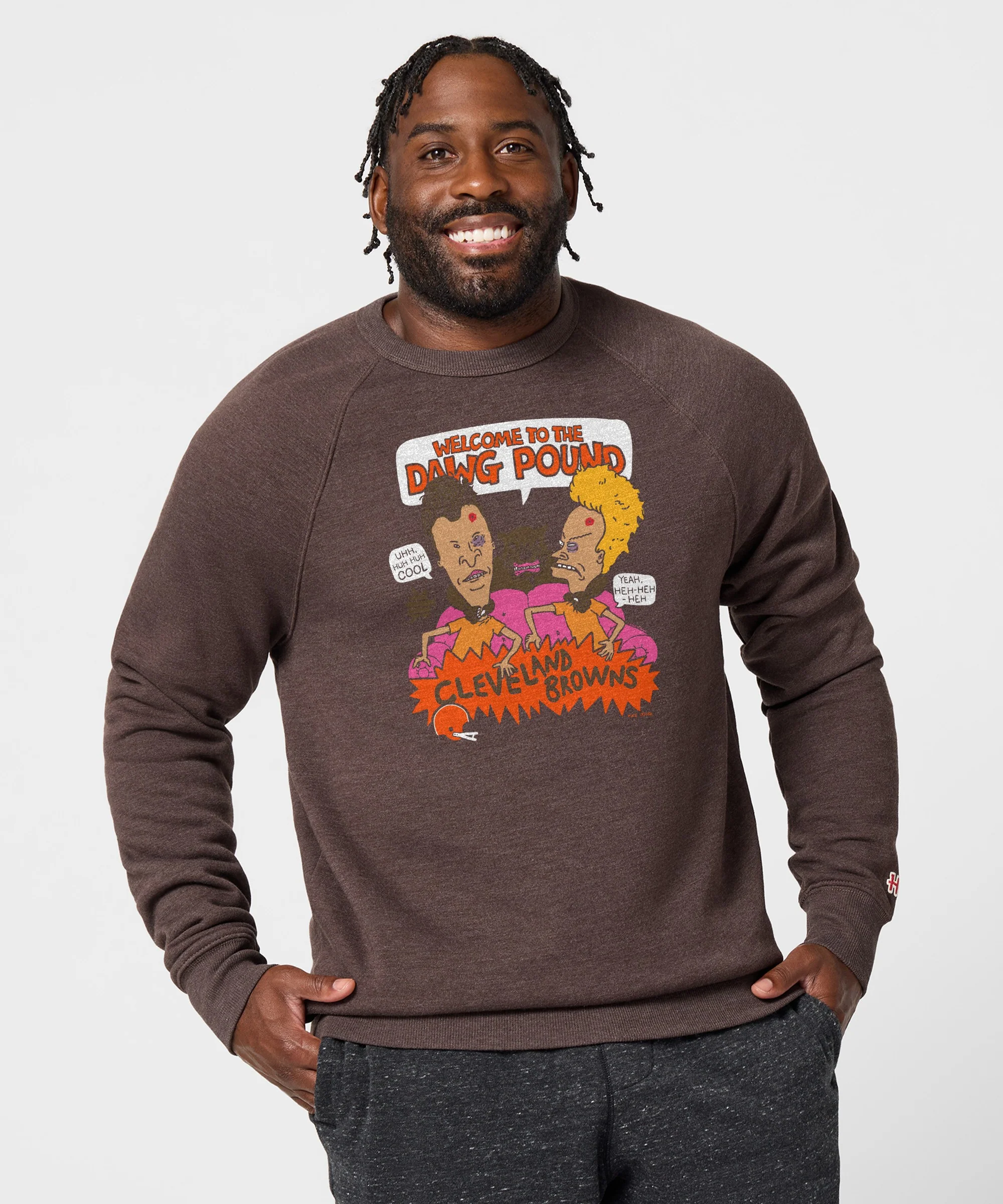 Beavis And Butt-Head X Cleveland Browns Dawg Pound Crewneck - Image 3