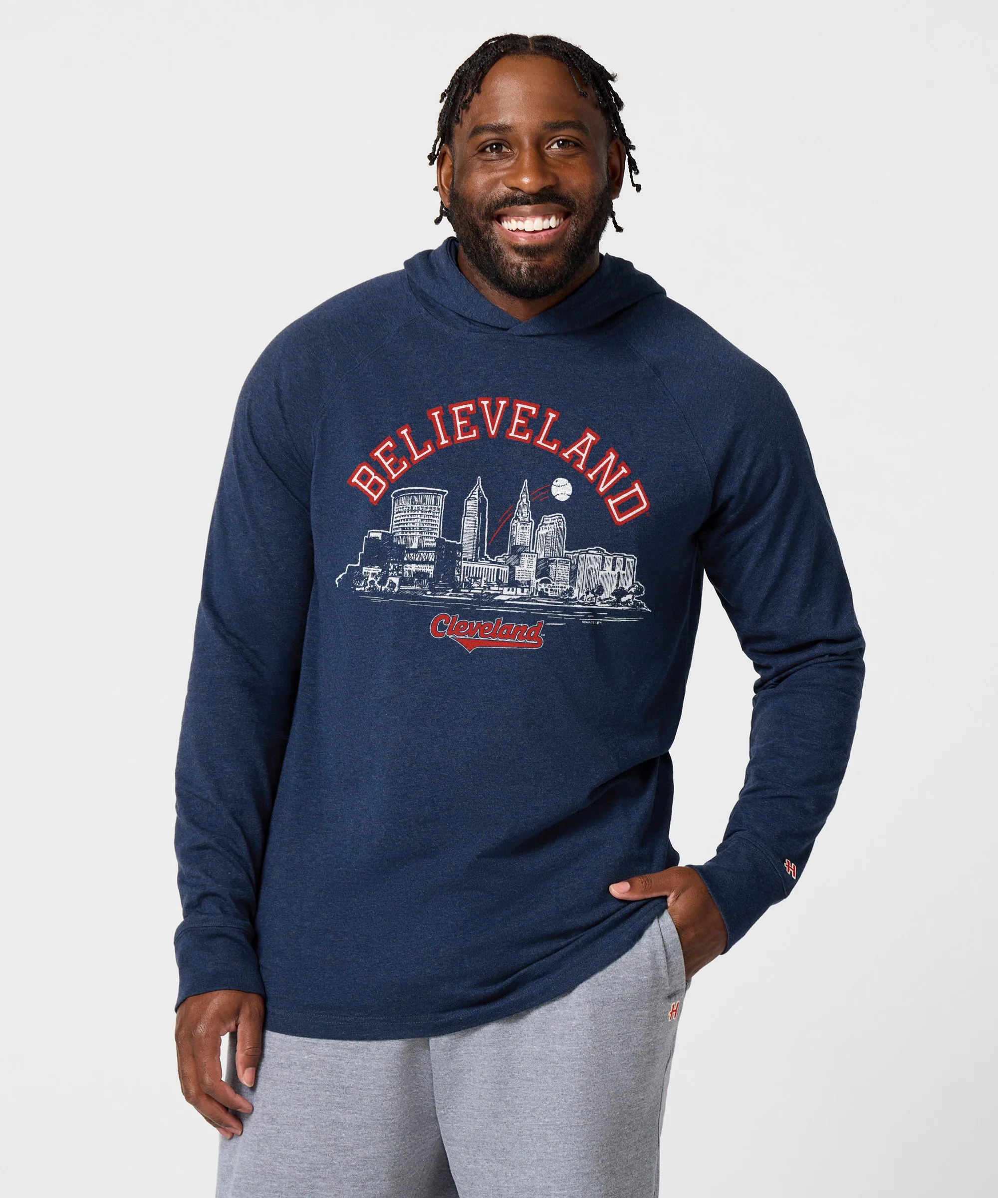 Believeland Cleveland Baseball Lightweight Hoodie - Image 3