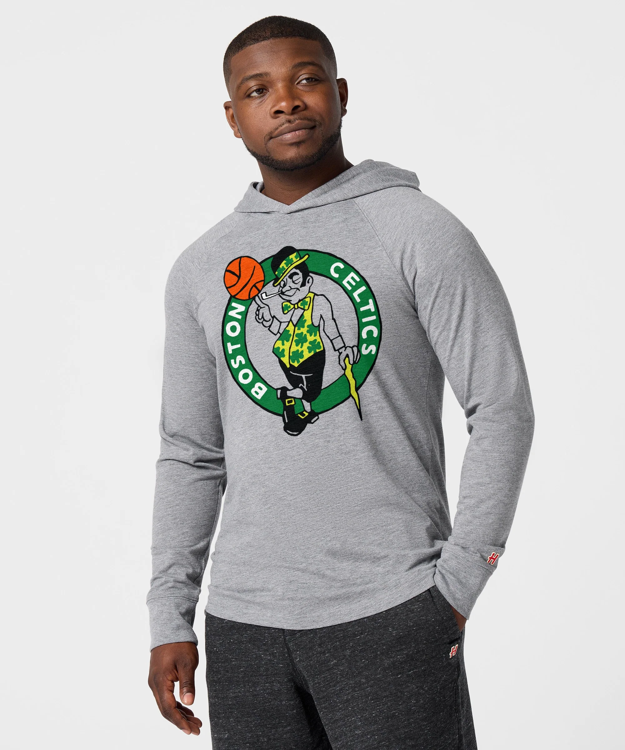 Boston Celtics Logo Lightweight Hoodie - Image 3