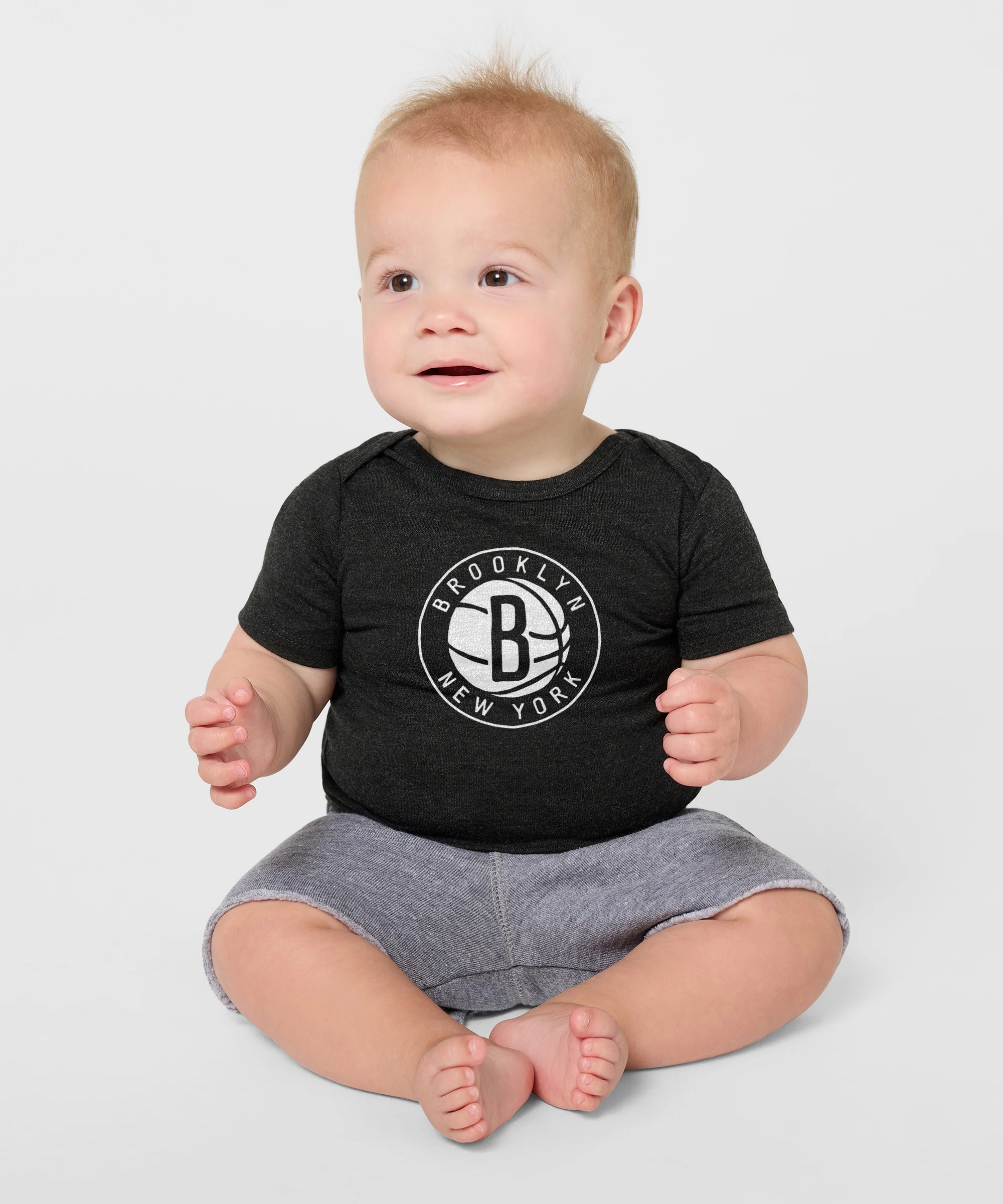 Brooklyn Nets Logo Baby One Piece - Image 3
