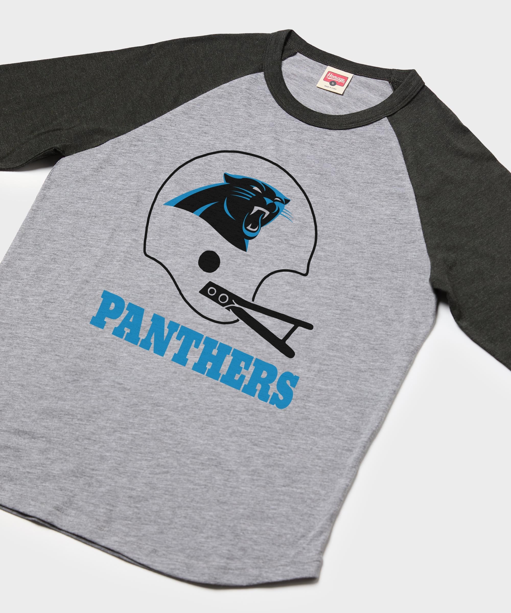 Carolina Panthers Big Helmet Raglan - Image 2
