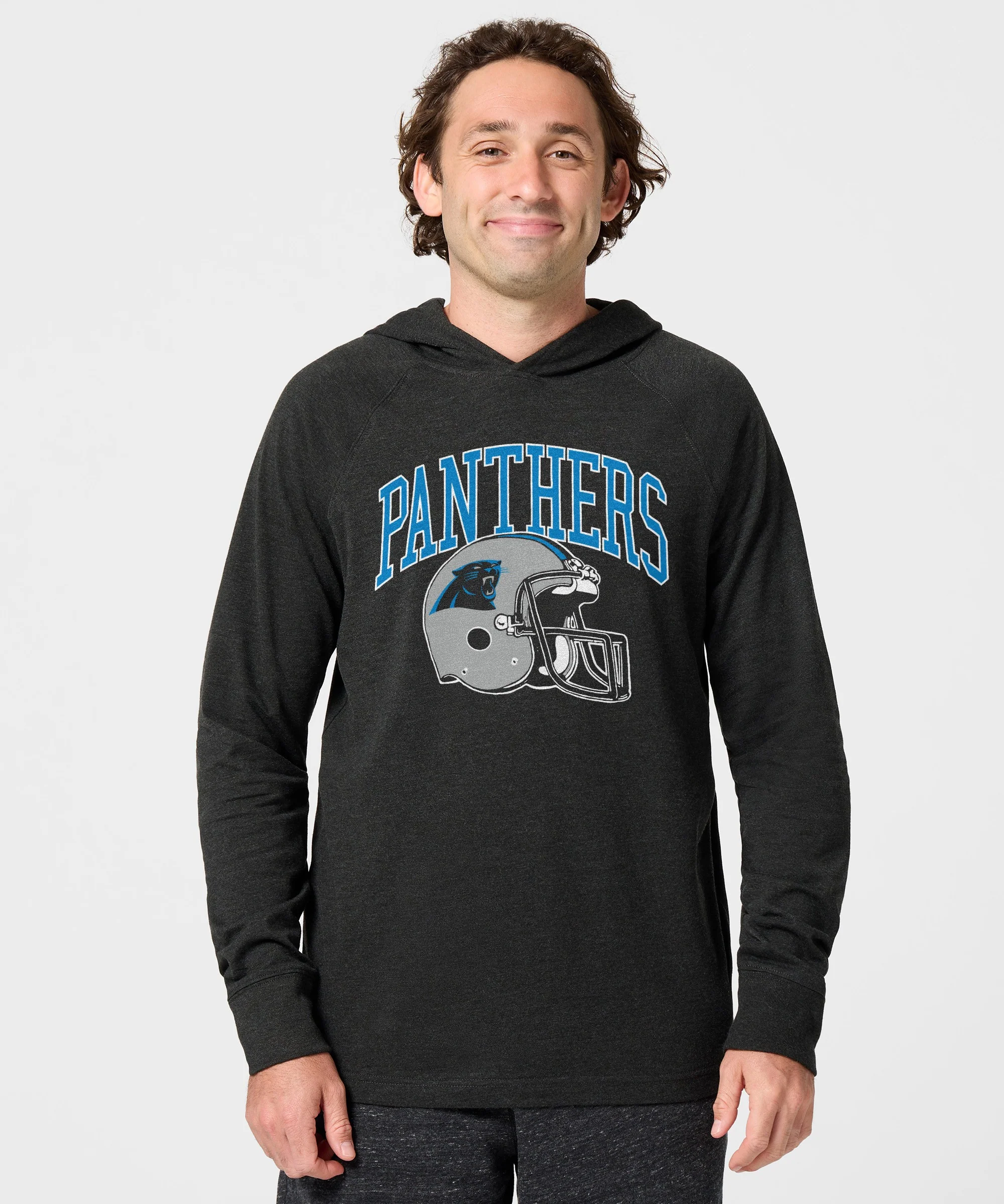 Carolina Panthers Helmet Lightweight Hoodie - Image 3