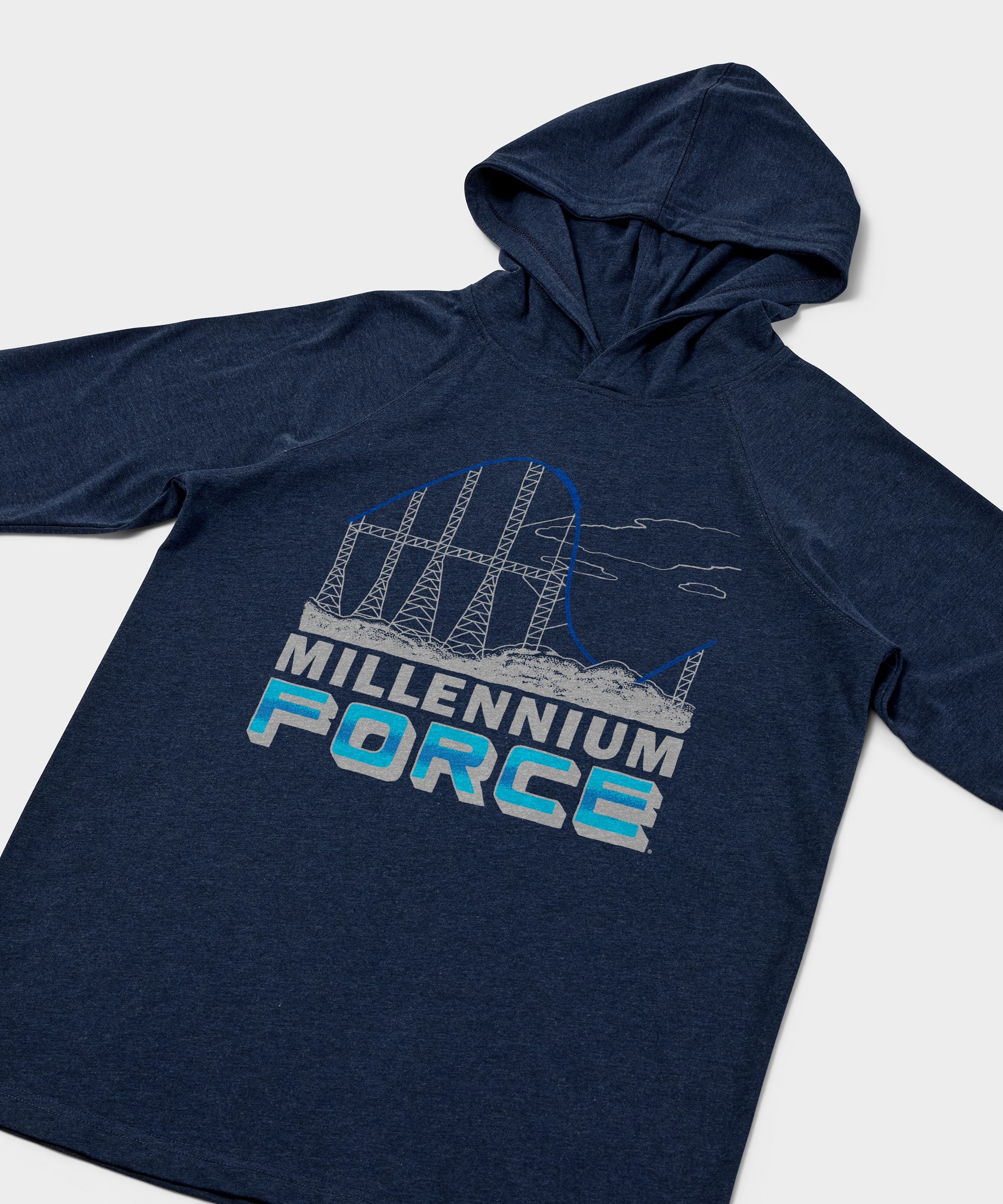 Cedar Point Millennium Force Drop Lightweight Hoodie - Image 2