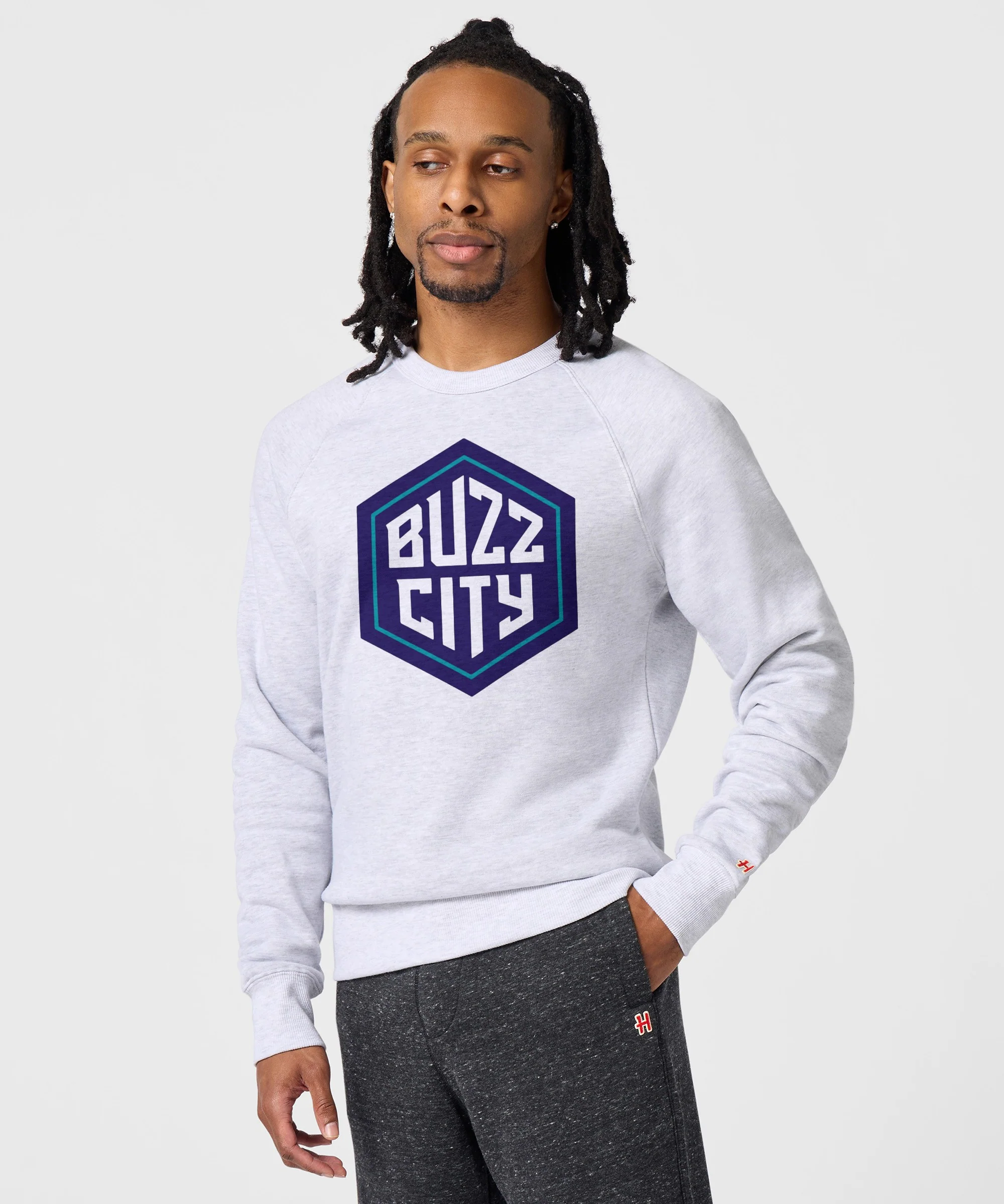 Charlotte Hornets Buzz City Crewneck - Image 3