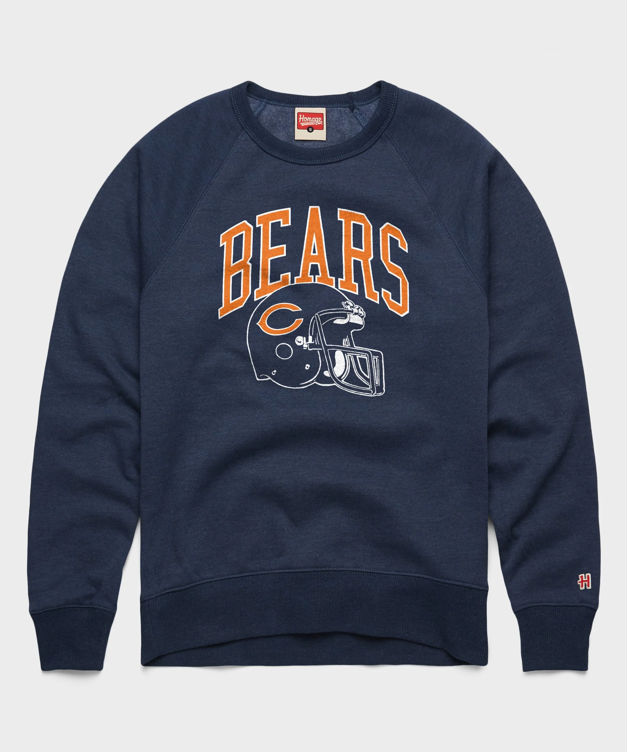 Chicago Bears Helmet Retro Crewneck