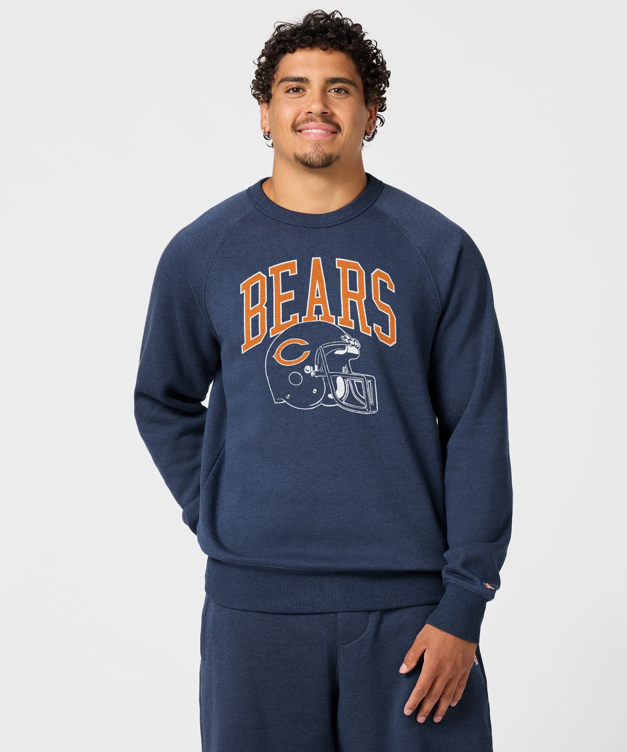 Chicago Bears Helmet Retro Crewneck - Image 3
