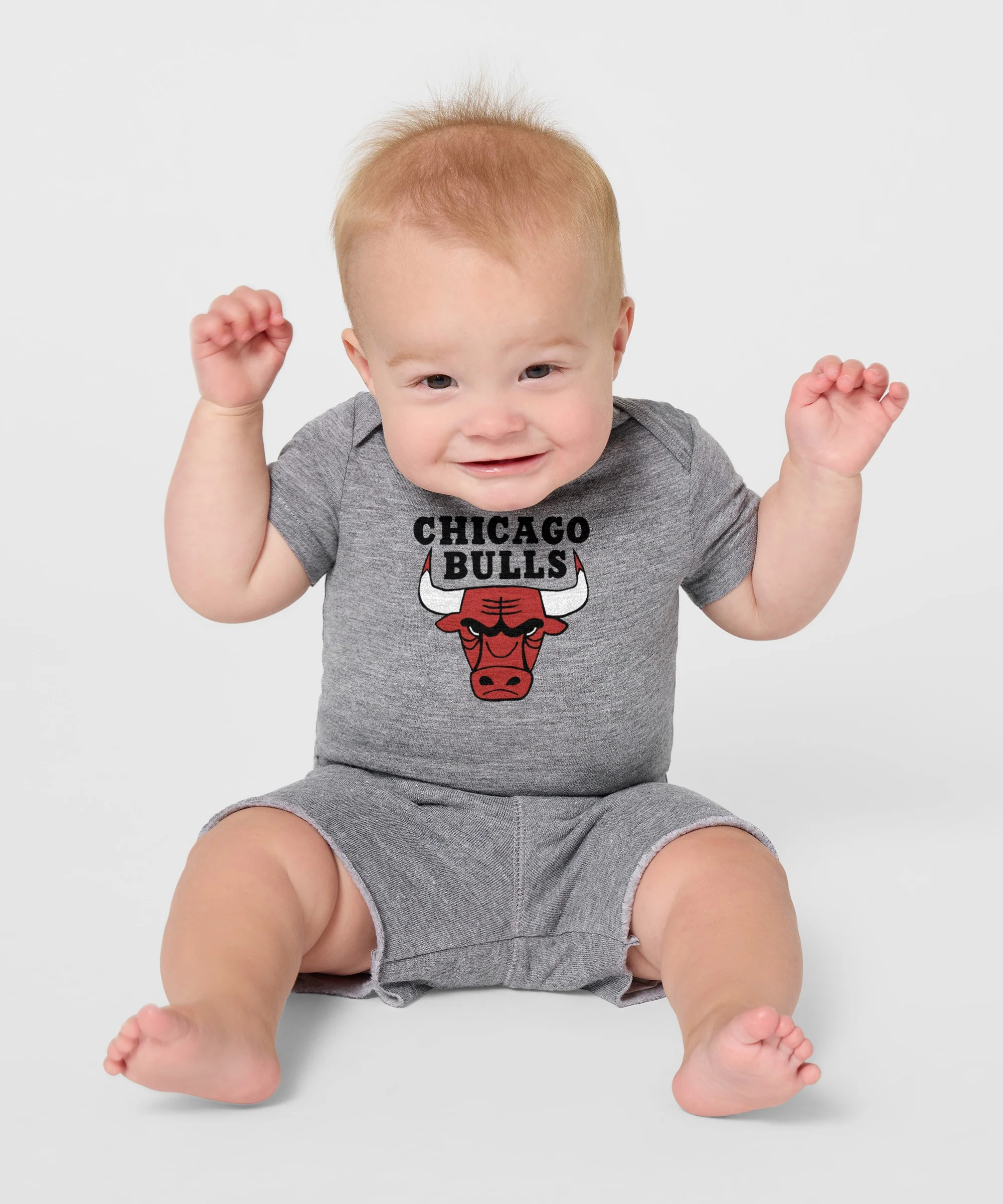 Chicago Bulls Logo Baby One Piece - Image 3