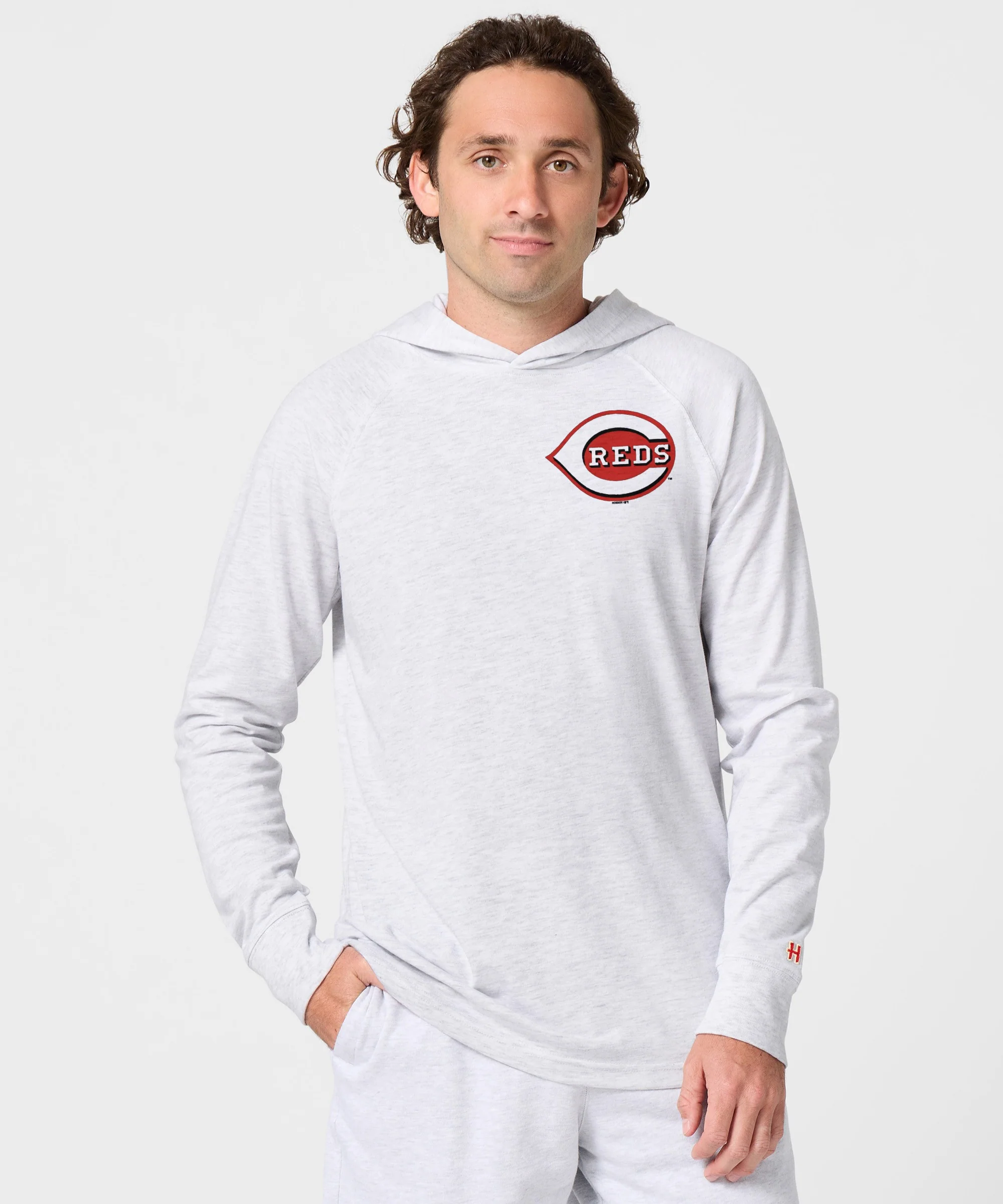 Cincinnati Reds Jersey Logo '13 Lightweight Hoodie - Image 3