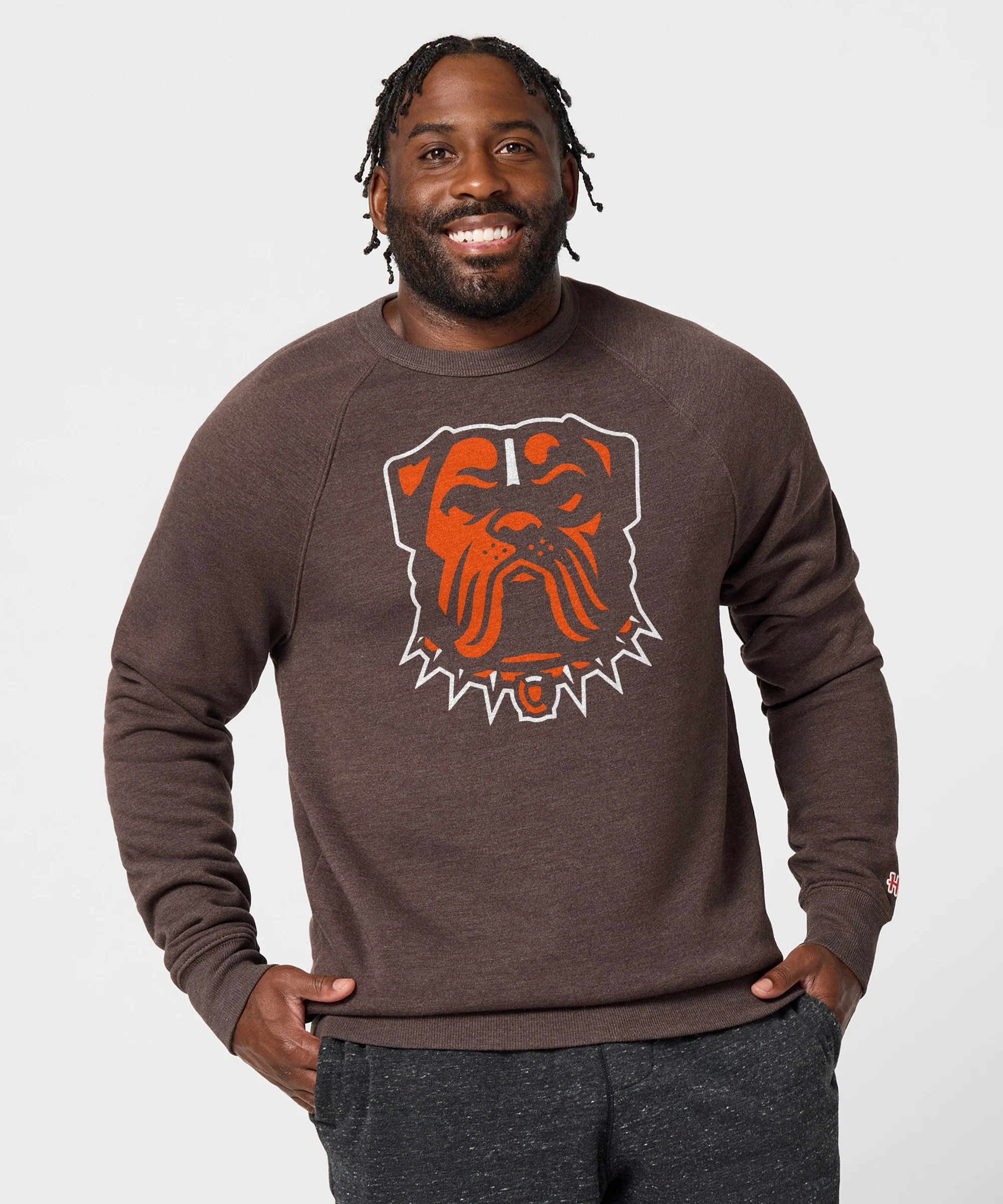 Cleveland Browns Dog Logo Crewneck - Image 3