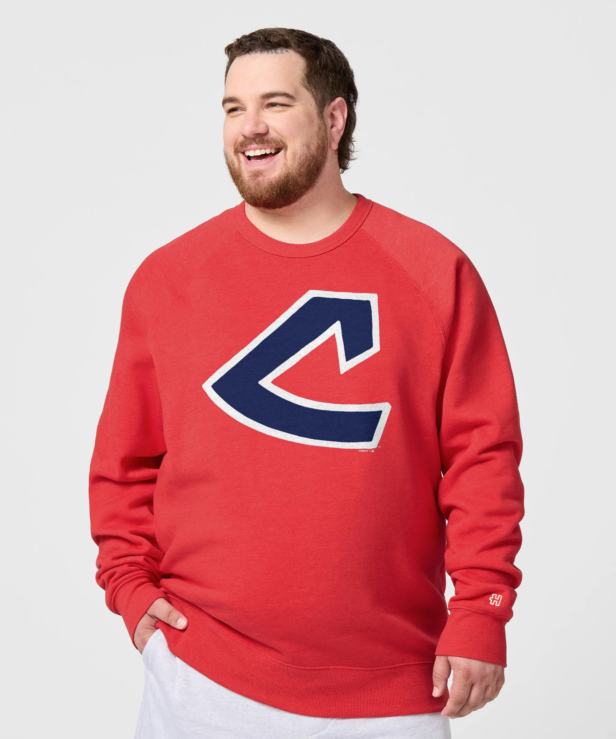 Cleveland Indians Cap Logo '73 Crewneck - Image 3