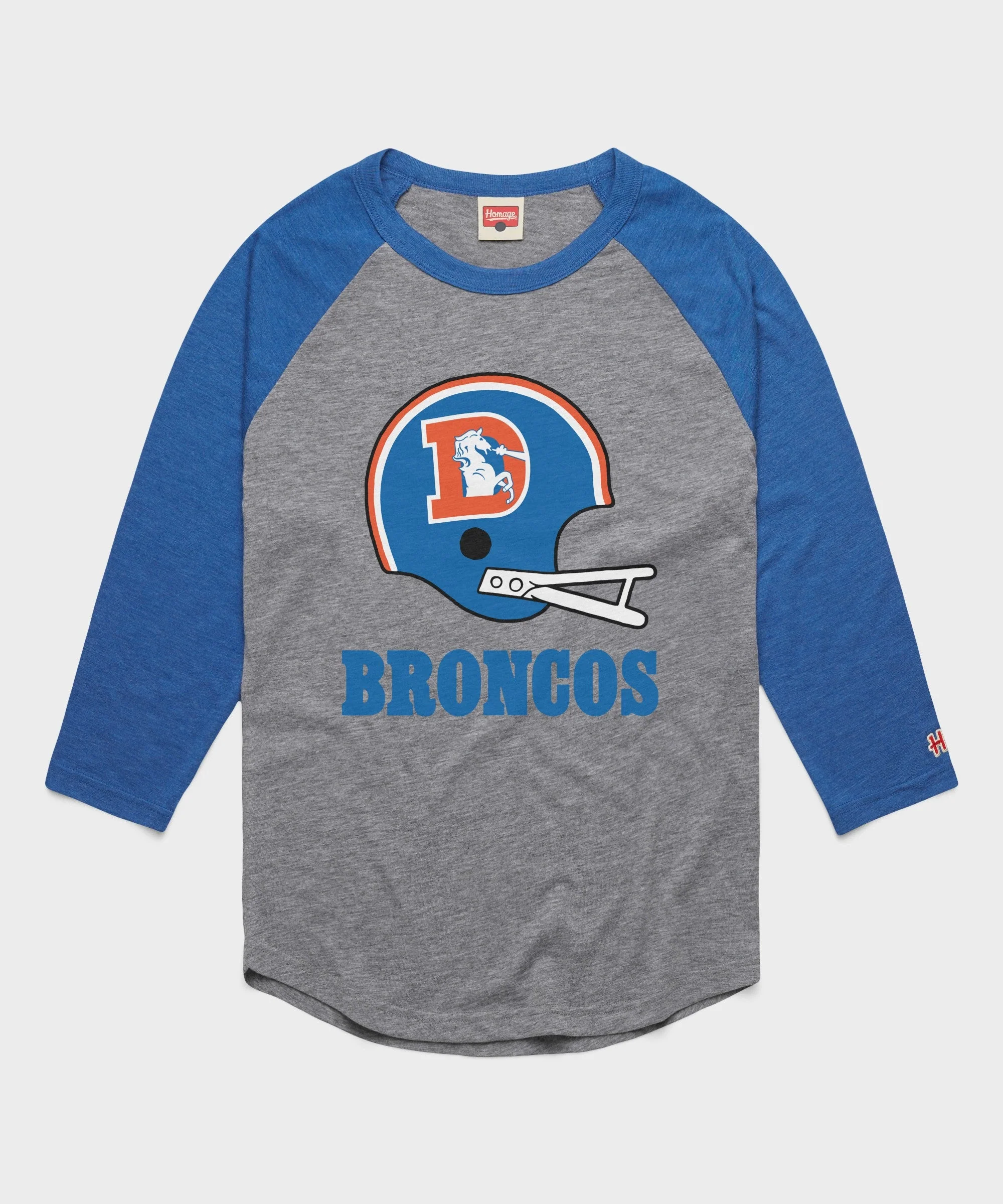 Denver Broncos Big Helmet Raglan