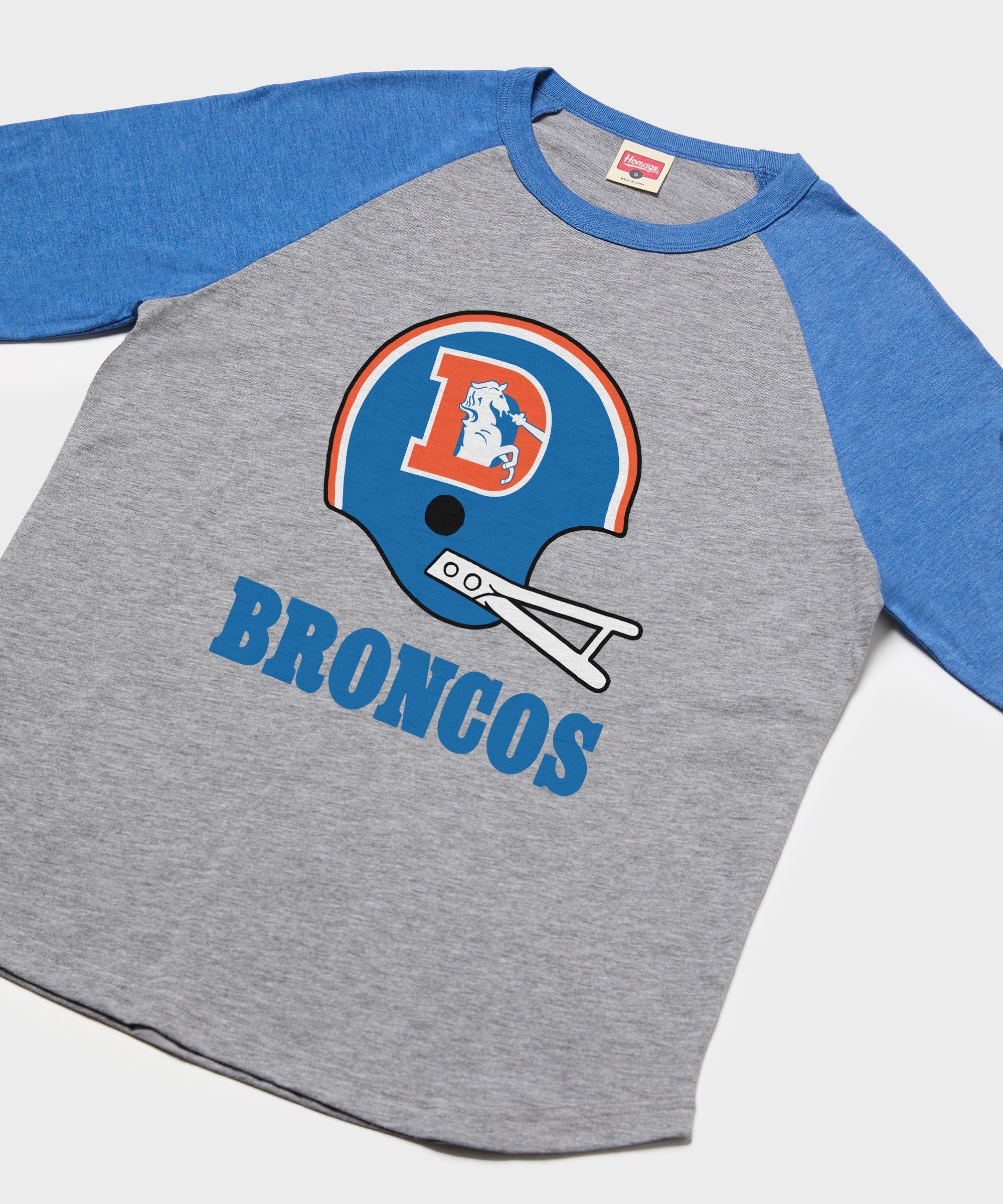 Denver Broncos Big Helmet Raglan - Image 2