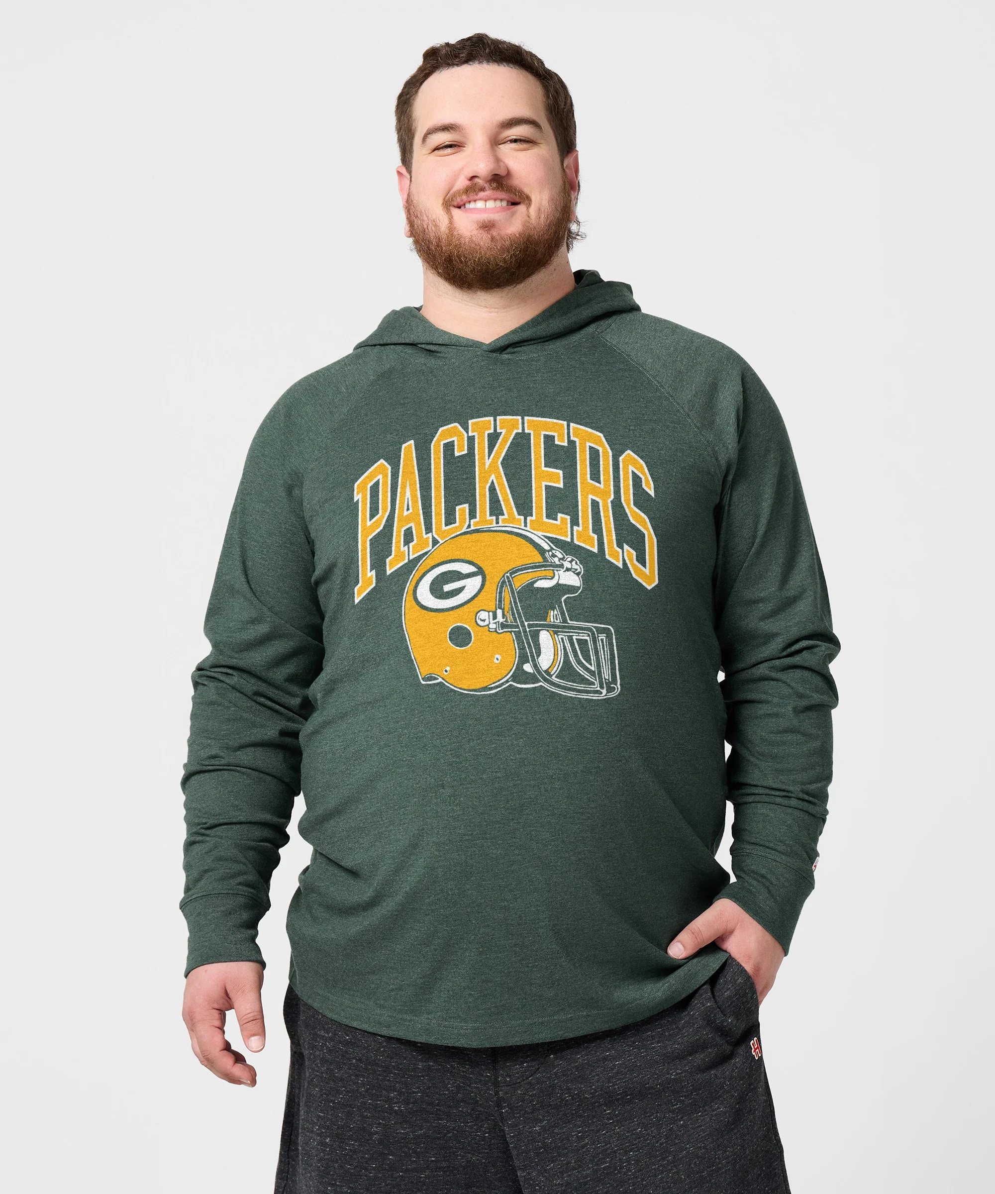 Green Bay Packers Helmet Lightweight Hoodie - Image 3