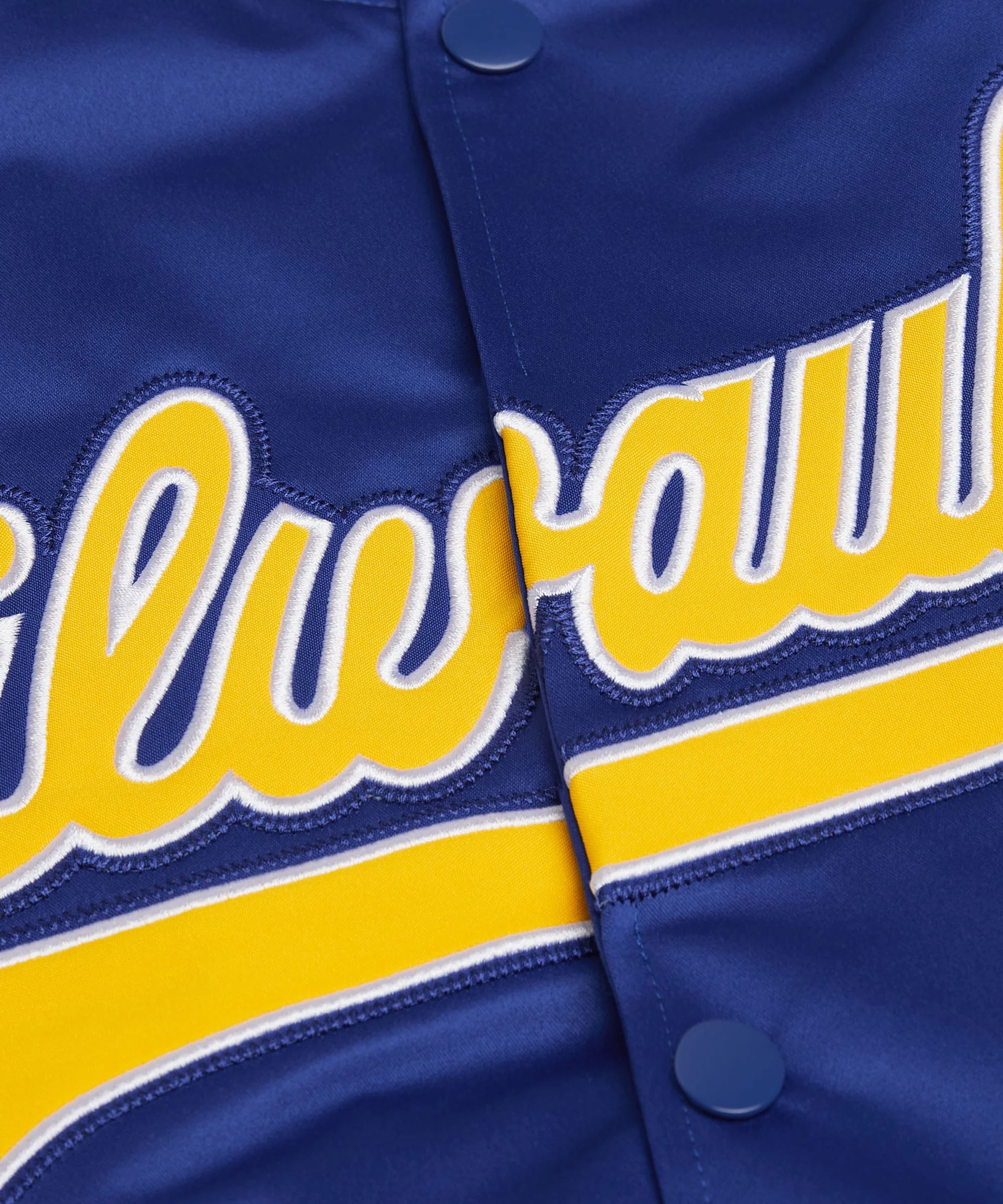 HOMAGE X Starter Brewers Heavyweight Satin Jacket - Image 4