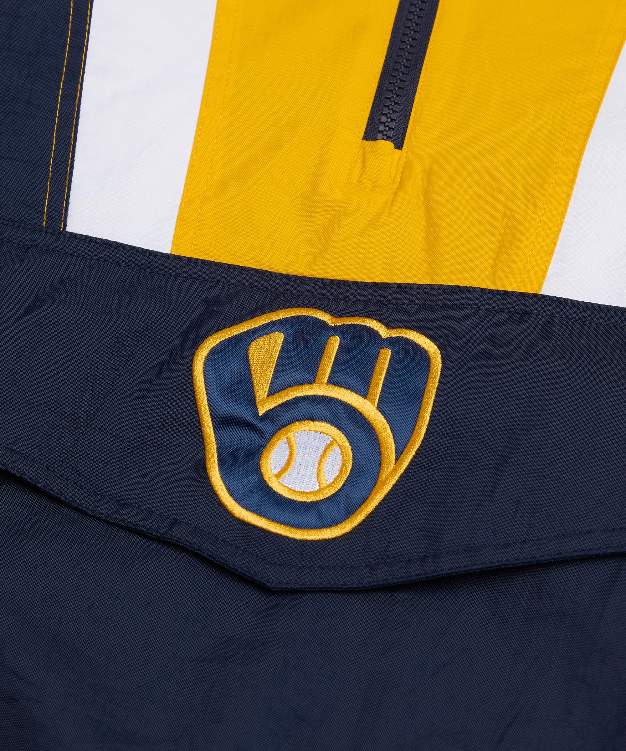 HOMAGE X Starter Brewers Pullover Jacket - Image 4