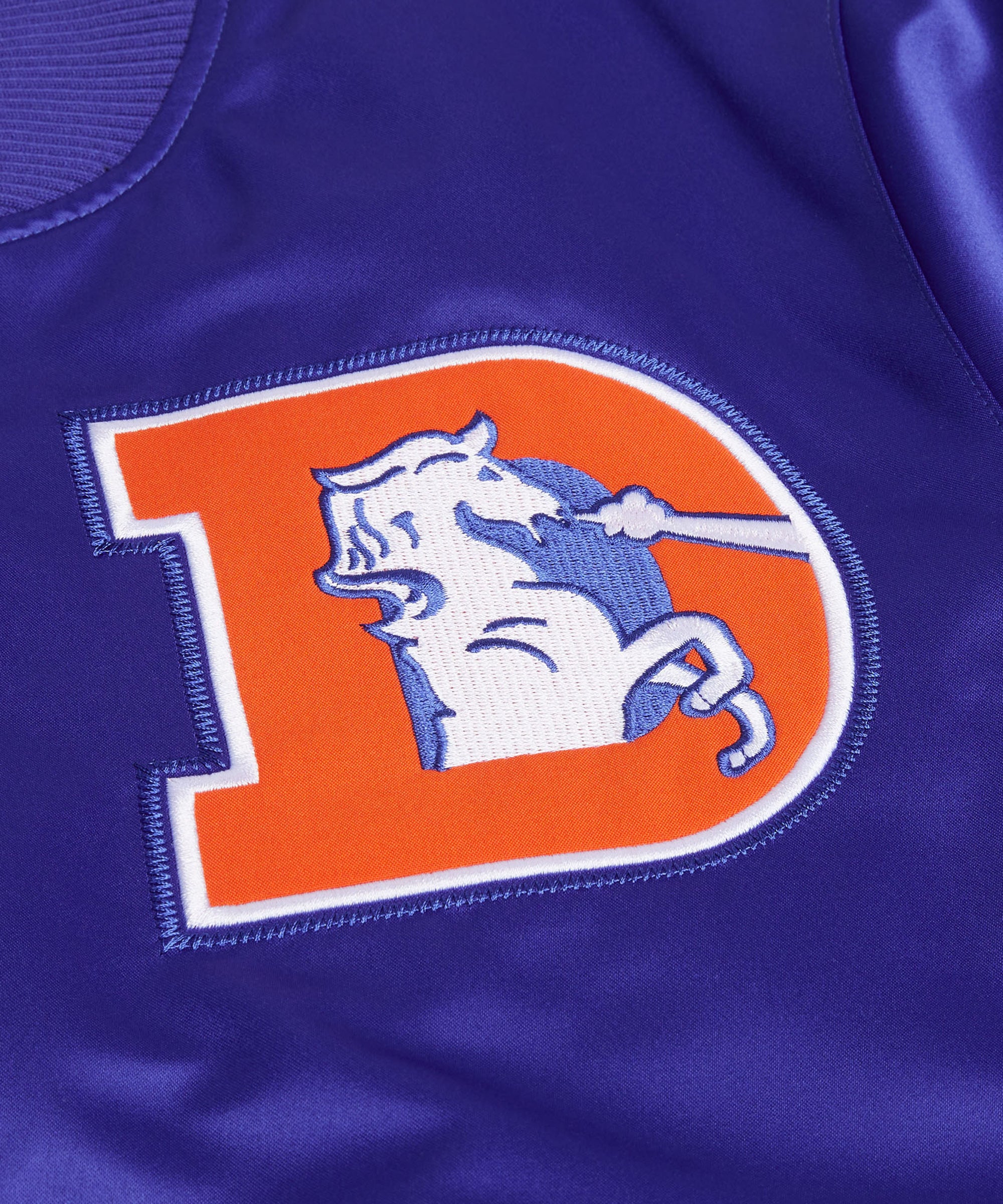 HOMAGE X Starter Broncos Heavyweight Satin Jacket - Image 3
