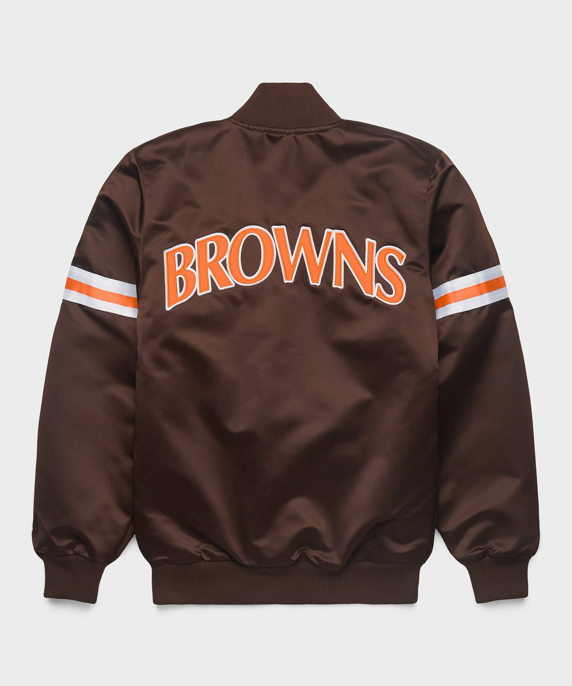 HOMAGE X Starter Browns Heavyweight Satin Jacket - Image 2