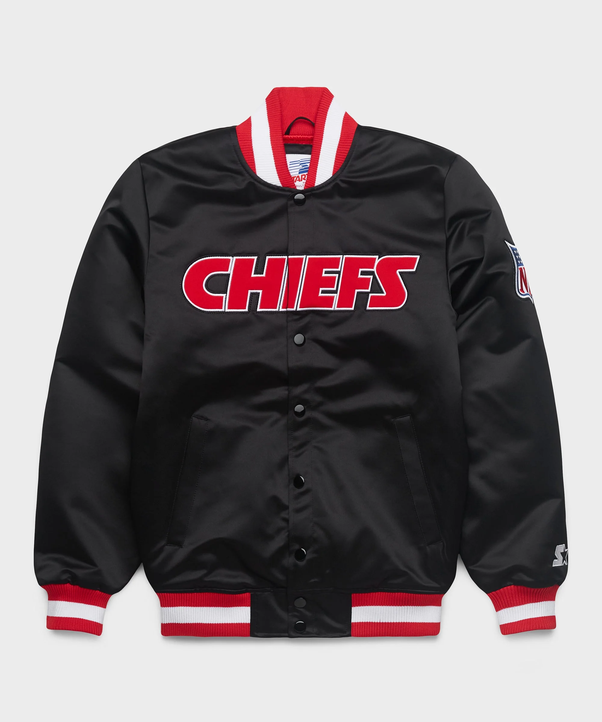 HOMAGE x Starter Chiefs Blackout Heavyweight Satin Jacket