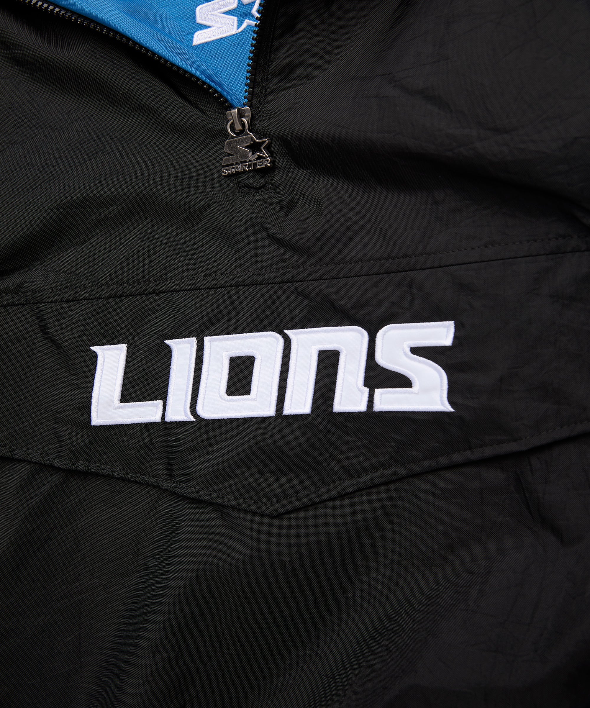 HOMAGE x Starter Lions Blackout Breakaway Pullover Jacket - Image 3