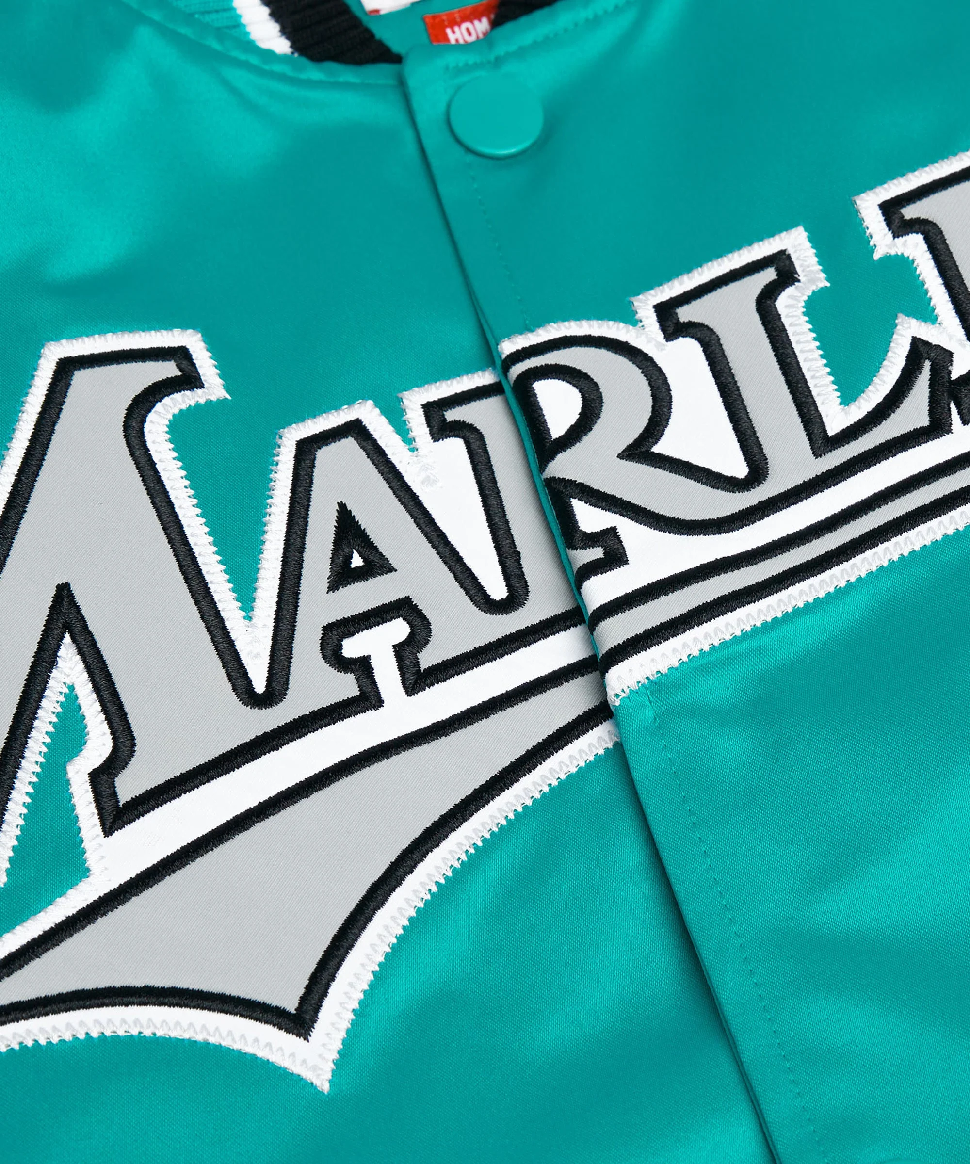 HOMAGE X Starter Marlins Heavyweight Satin Jacket - Image 4
