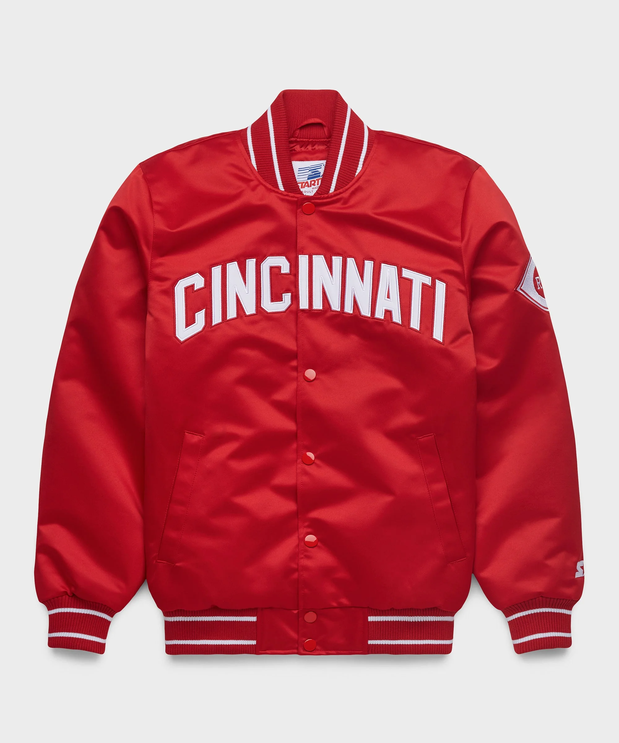 HOMAGE X Starter Reds Heavyweight Satin Jacket