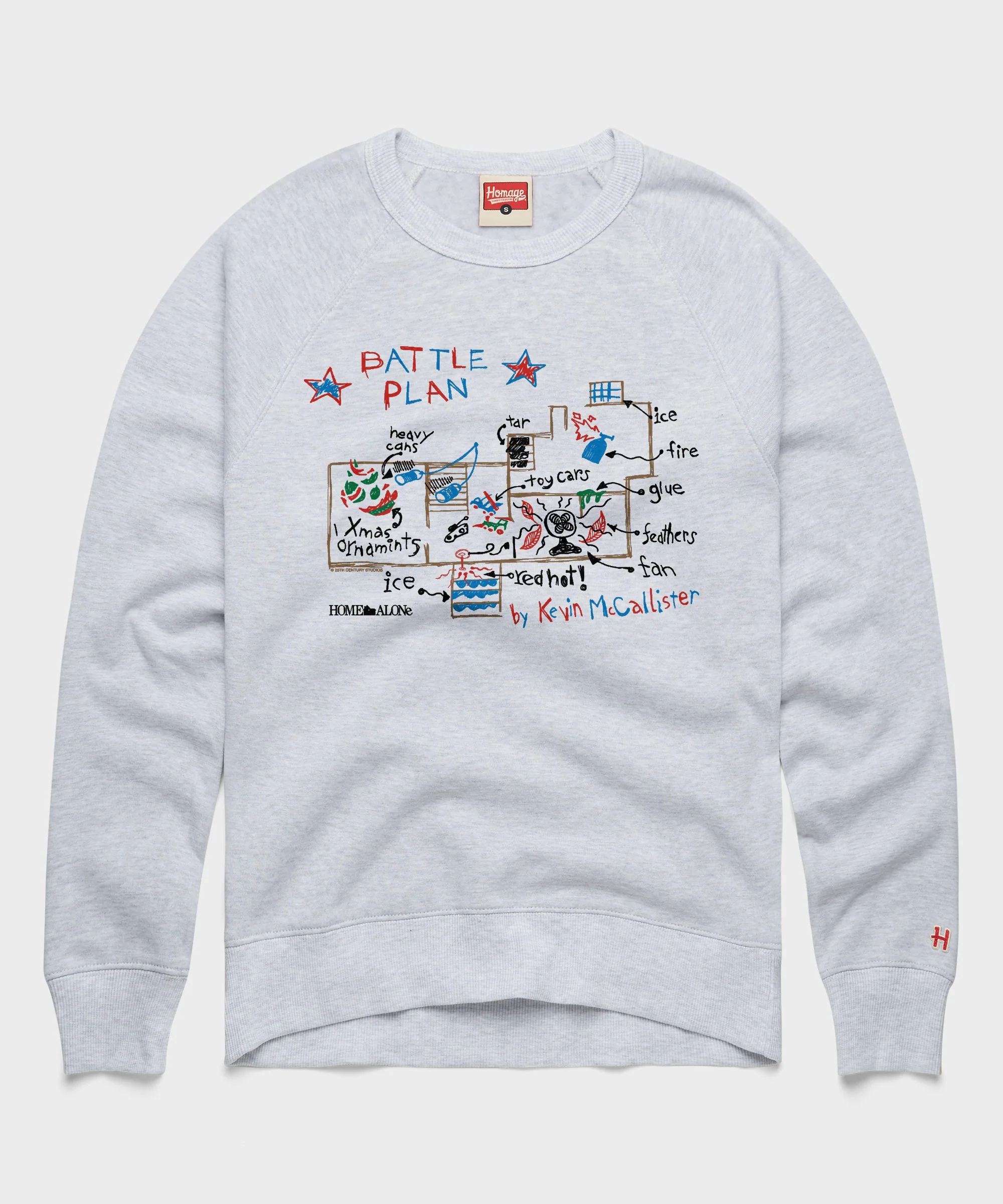Home Alone Kevin's Battle Plan Crewneck