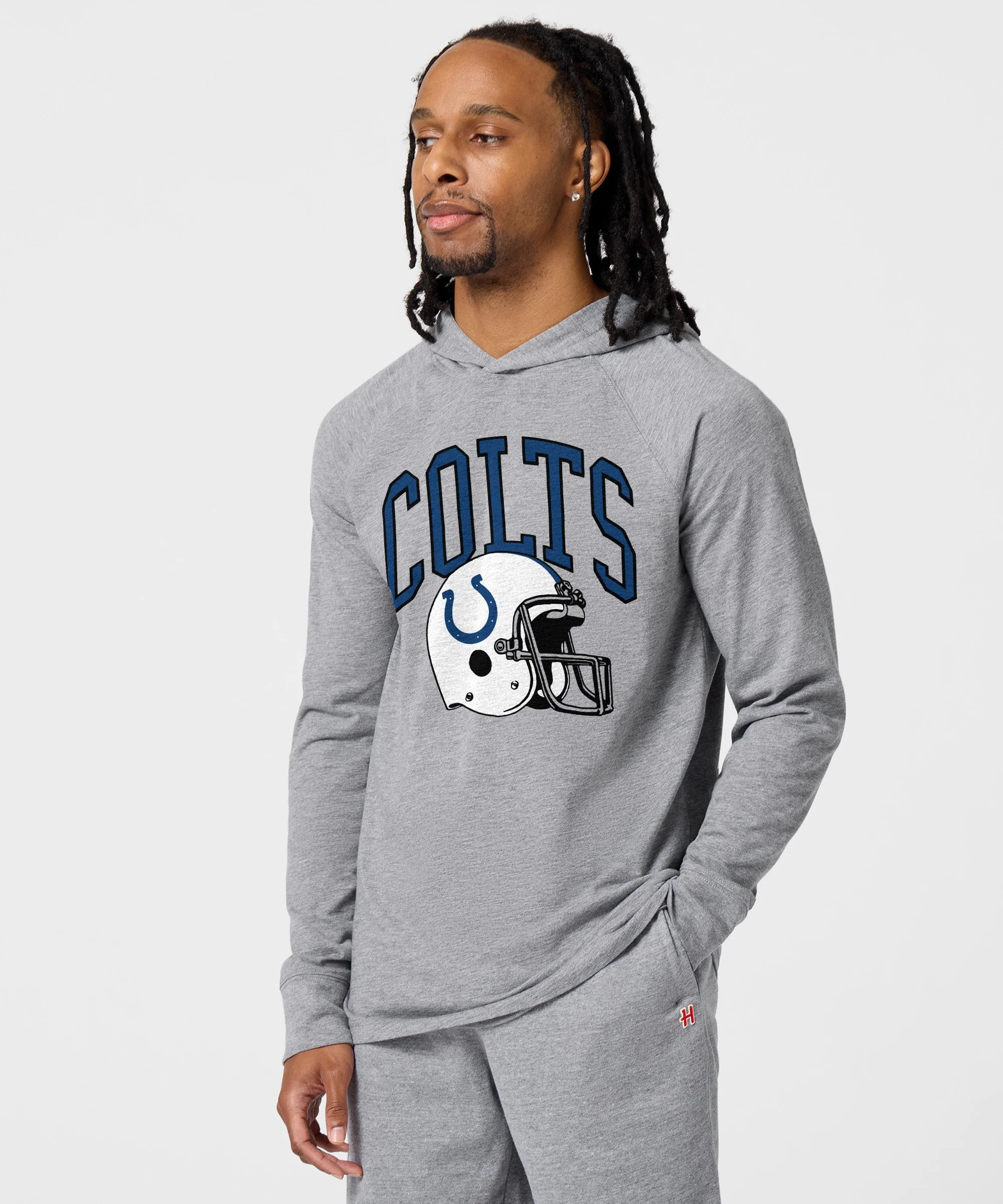 Indianapolis Colts Helmet Lightweight Hoodie - Image 3