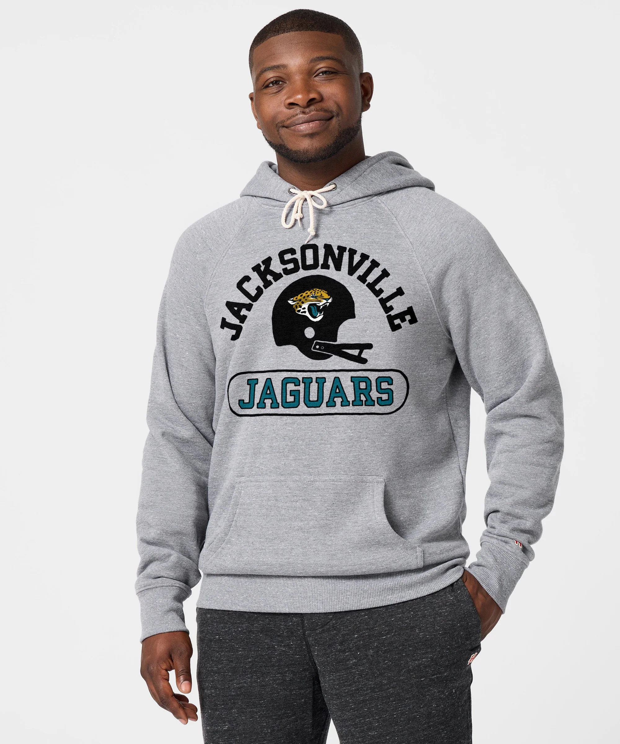 Jacksonville Jaguars Throwback Helmet Hoodie - Image 3