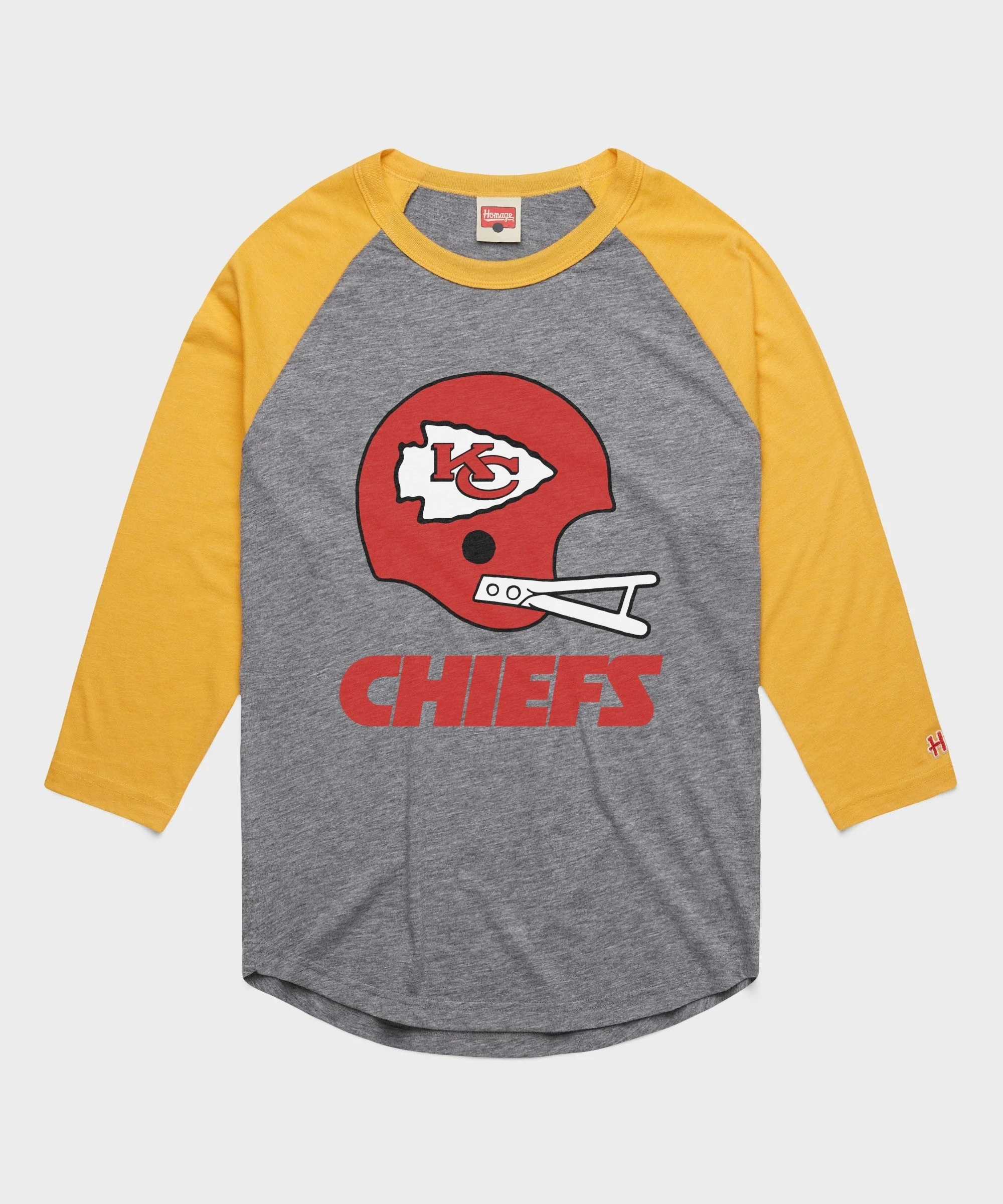 Kansas City Chiefs Big Helmet Raglan