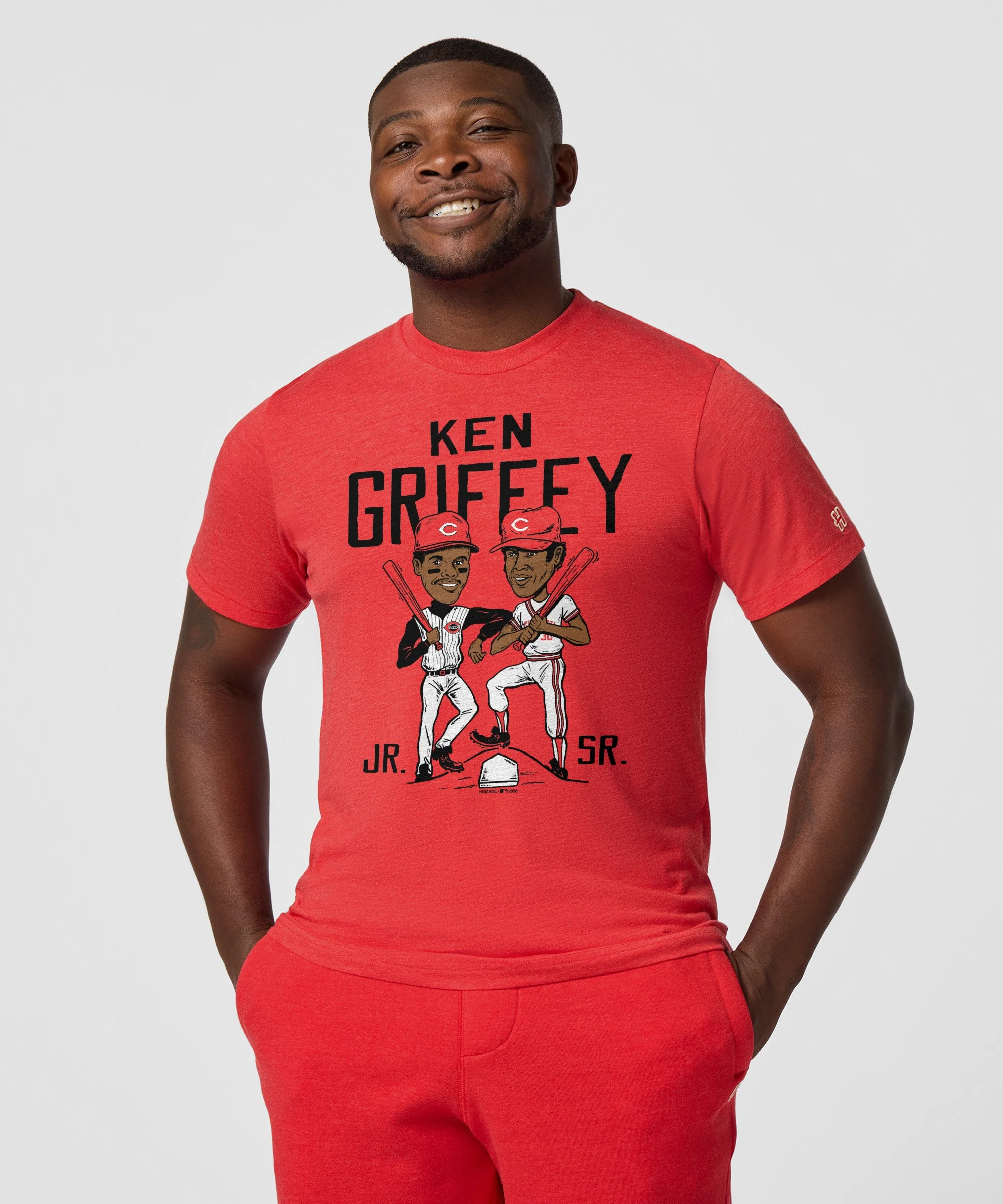 Ken Griffey Father And Son Reds - Image 3