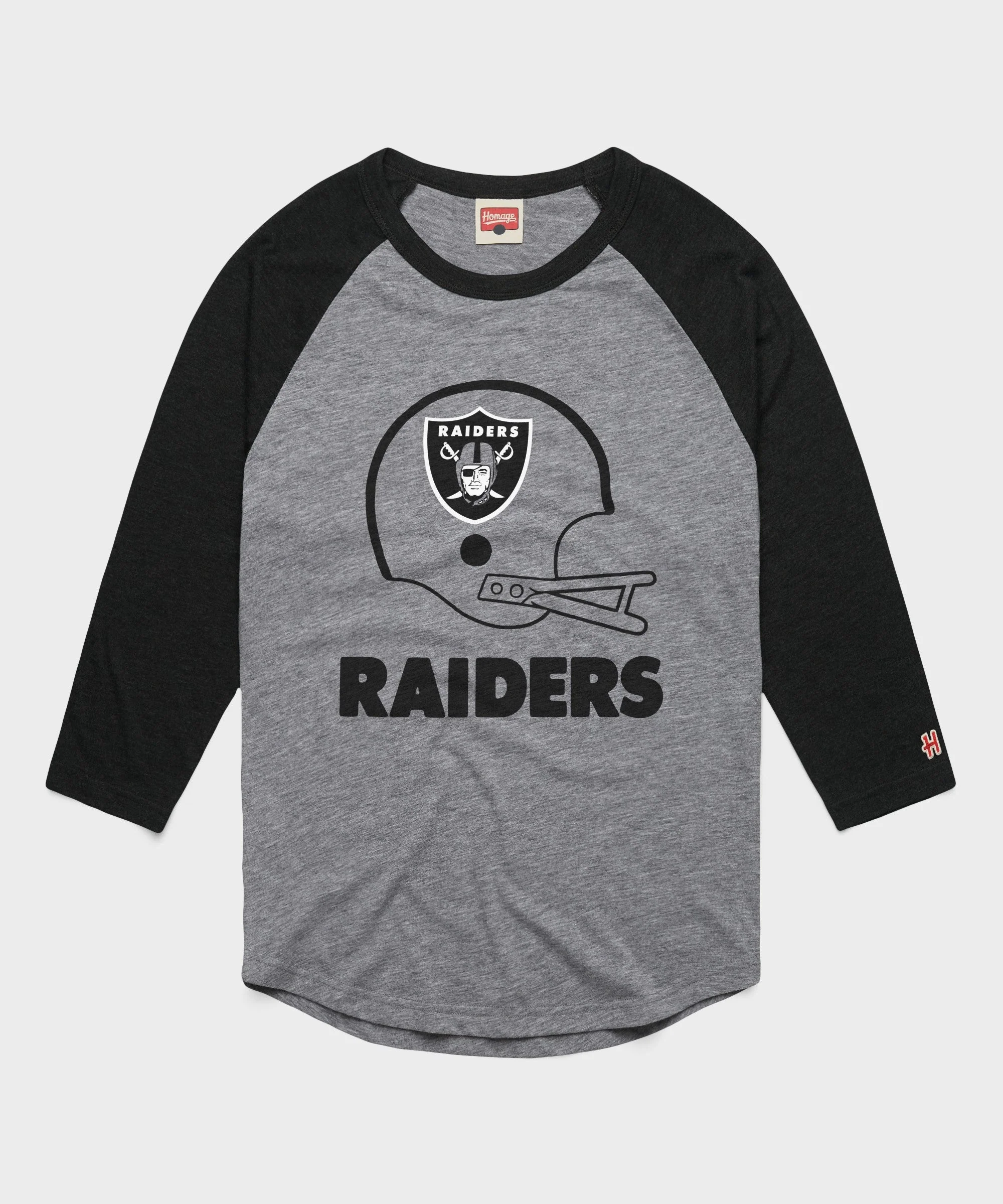 Las Vegas Raiders Big Helmet Raglan