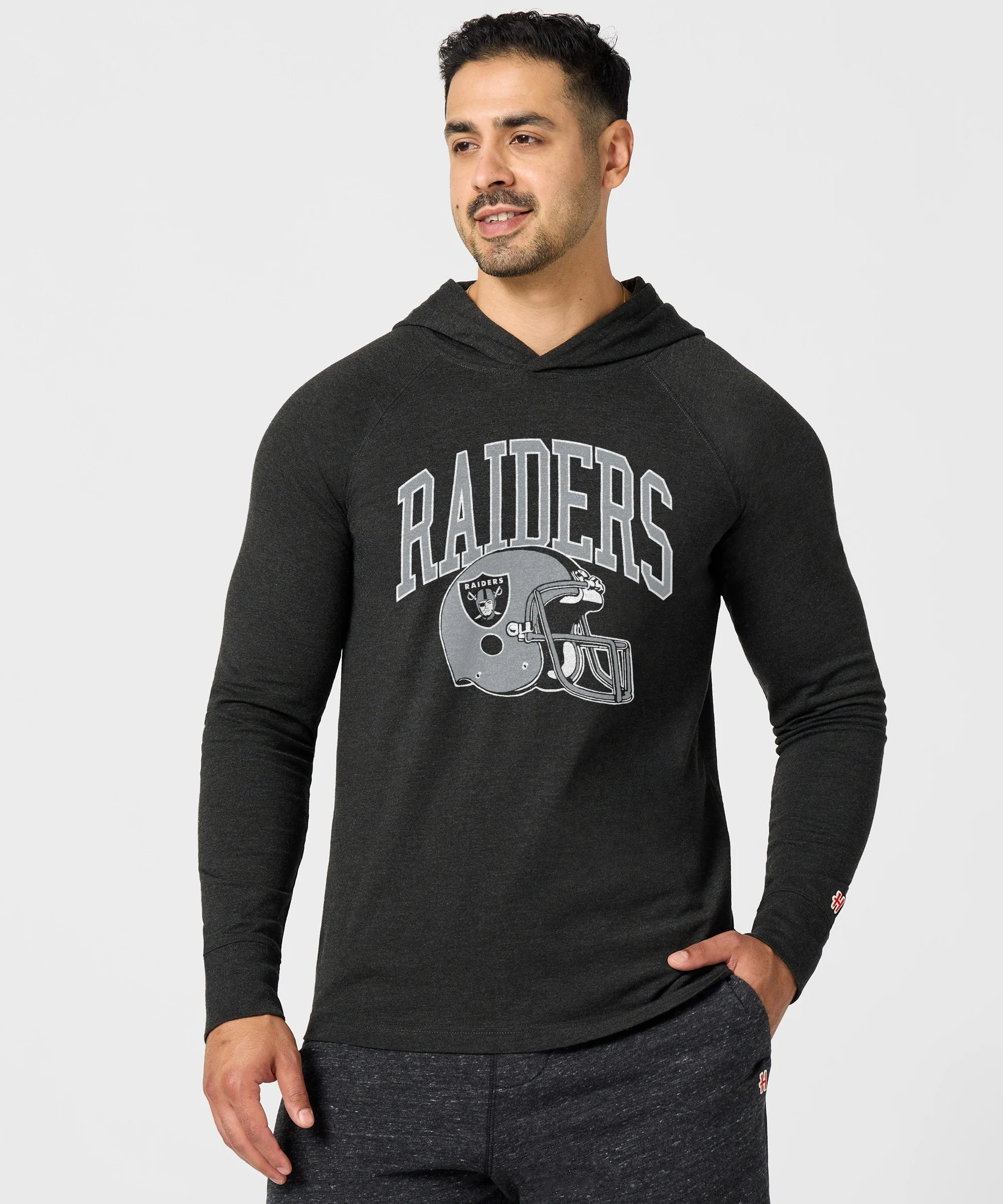 Las Vegas Raiders Helmet Lightweight Hoodie - Image 3