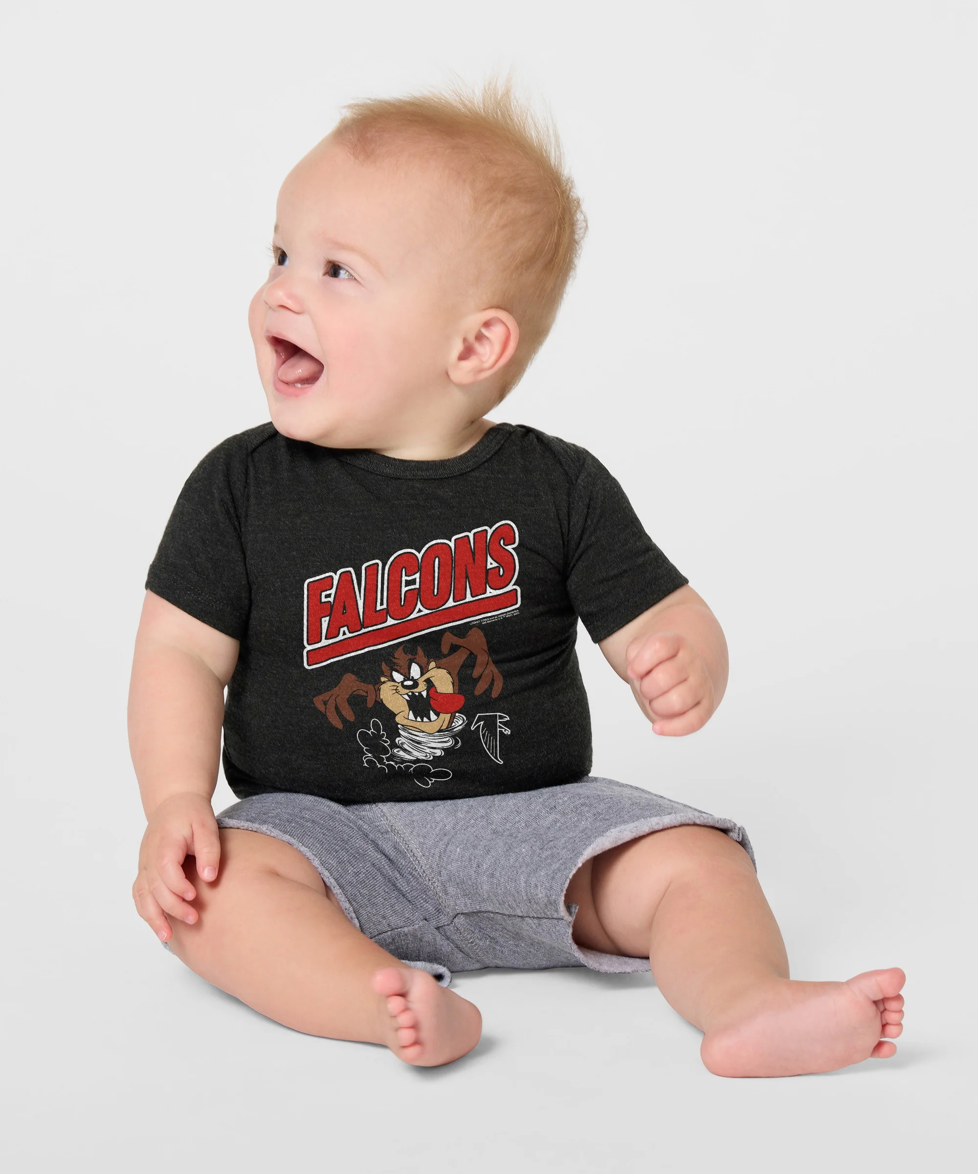 Looney Tunes Taz x Atlanta Falcons Baby One Piece - Image 3