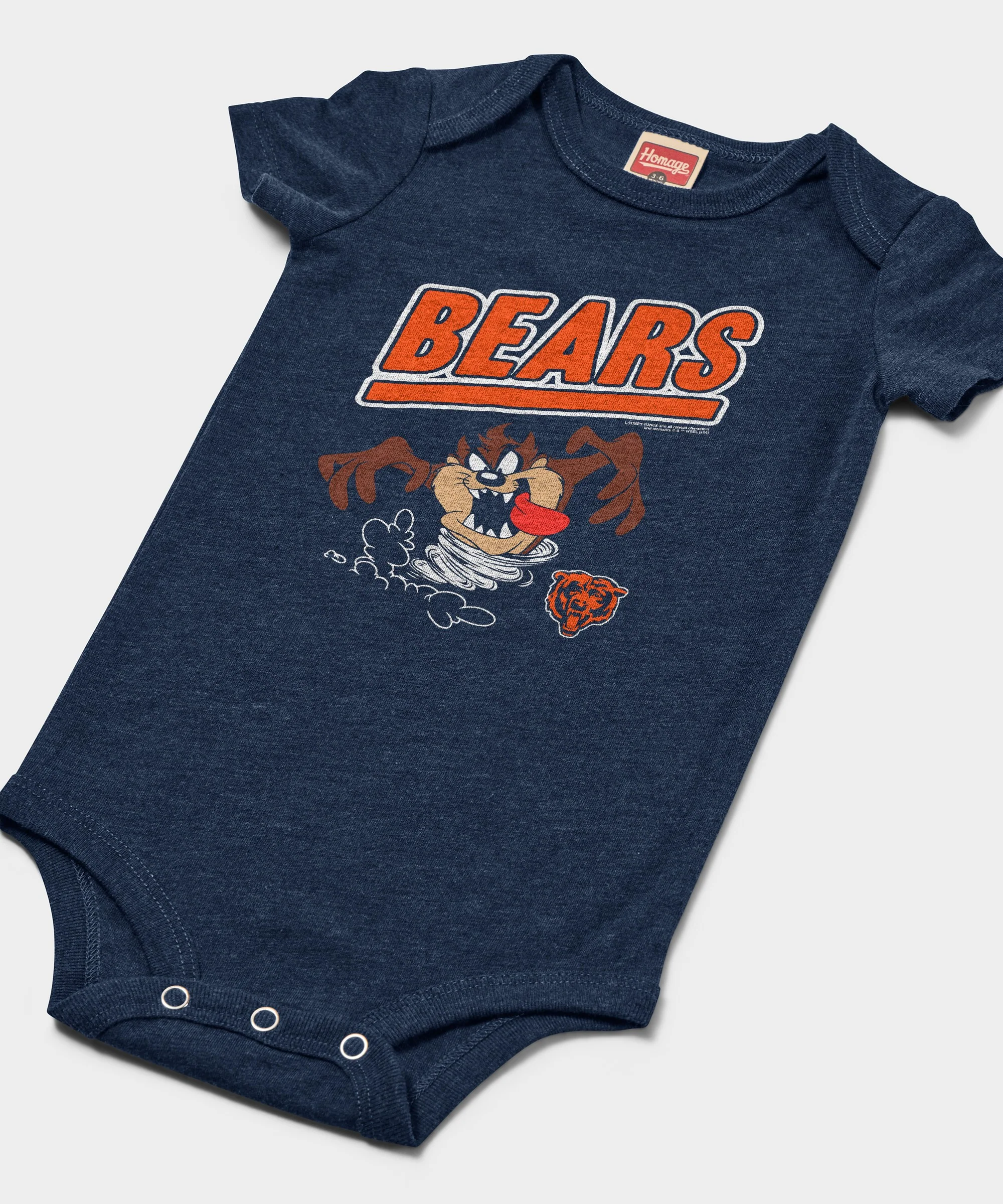 Looney Tunes Taz x Chicago Bears Baby One Piece - Image 2