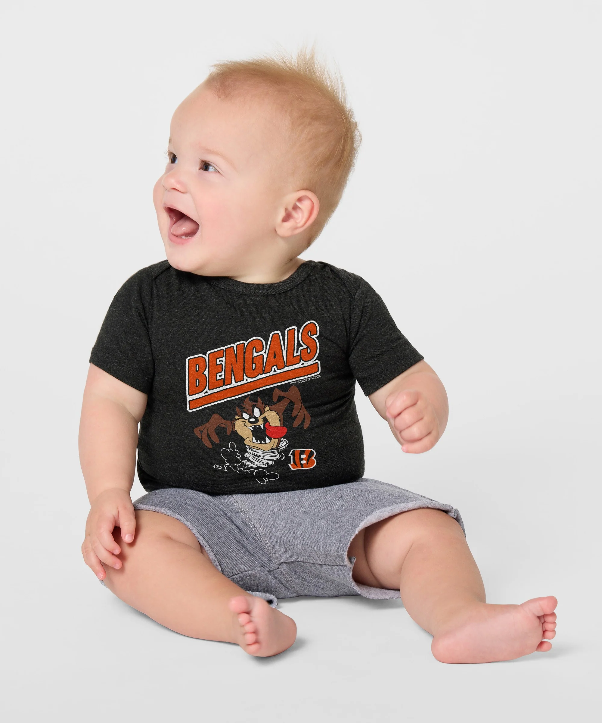 Looney Tunes Taz x Cincinnati Bengals Baby One Piece - Image 3