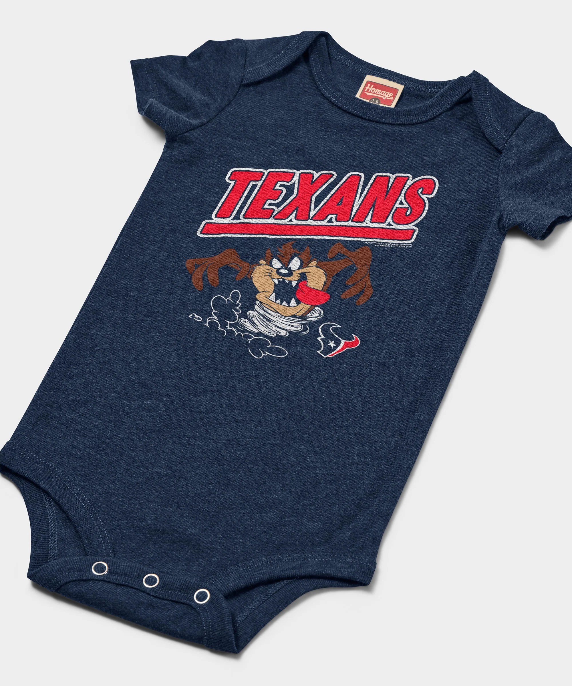 Looney Tunes Taz x Houston Texans Baby One Piece - Image 2