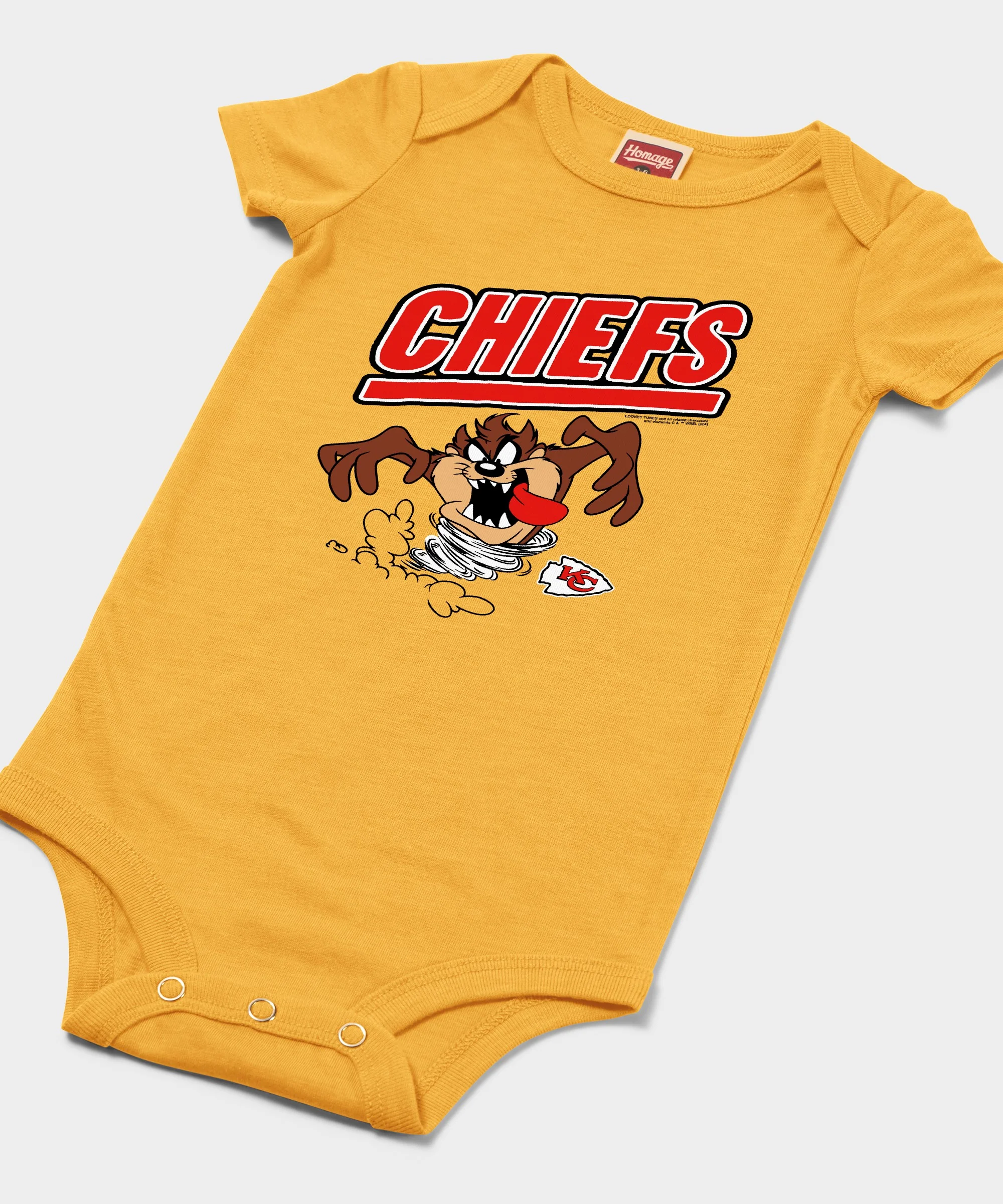 Looney Tunes Taz x Kansas City Chiefs Baby One Piece - Image 2