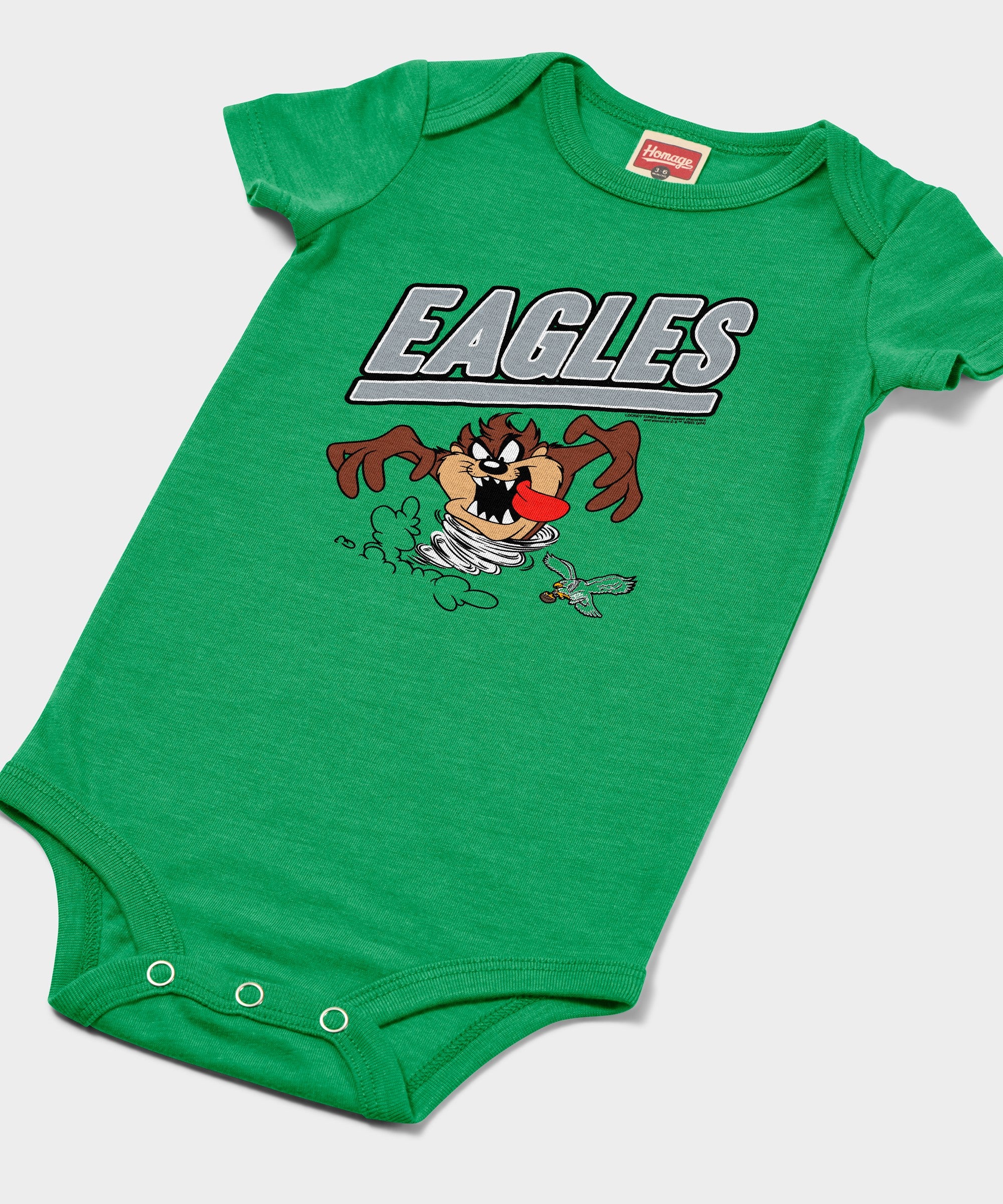 Looney Tunes Taz x Philadelphia Eagles Baby One Piece - Image 2