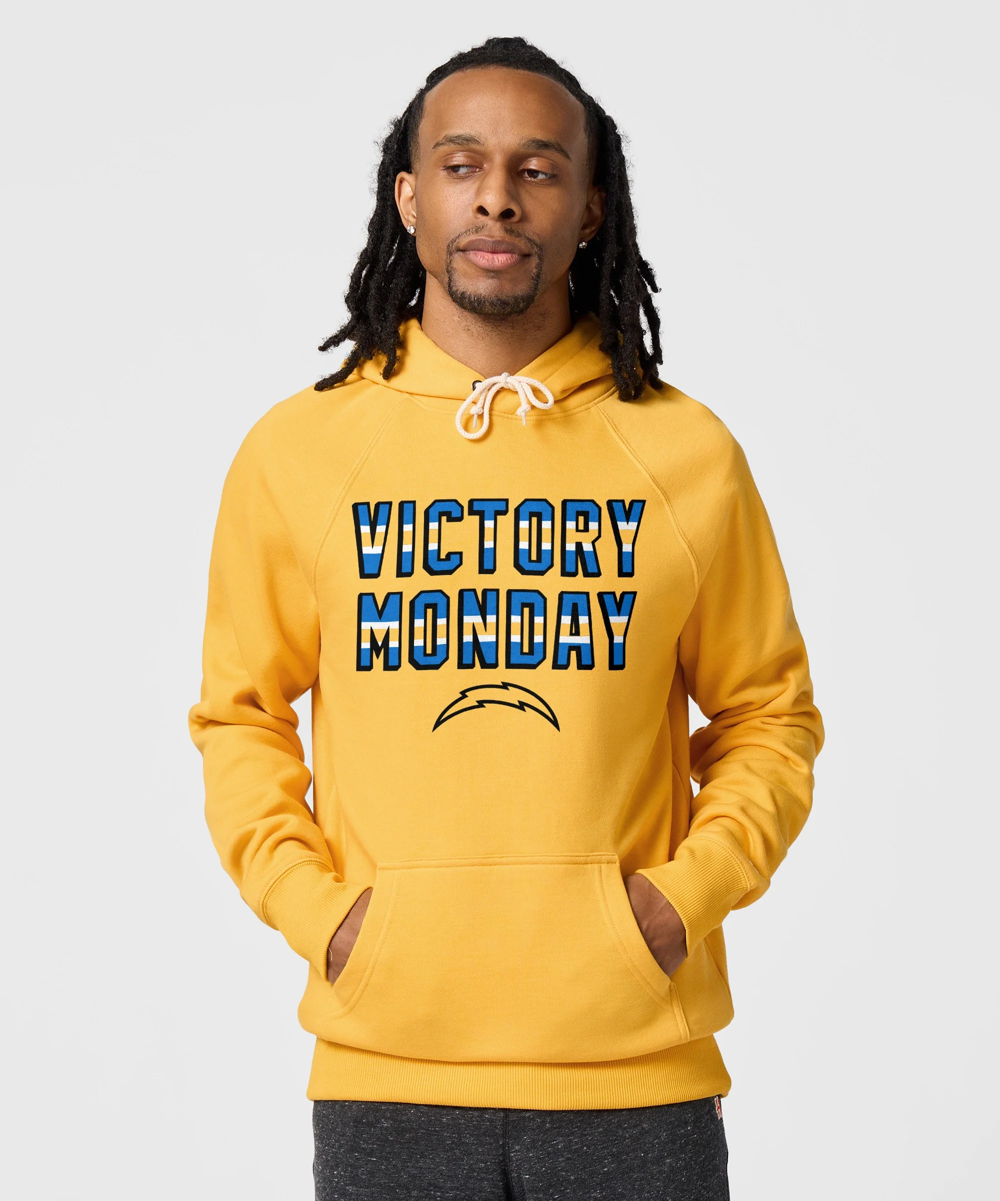 Los Angeles Chargers Victory Monday Hoodie - Image 3