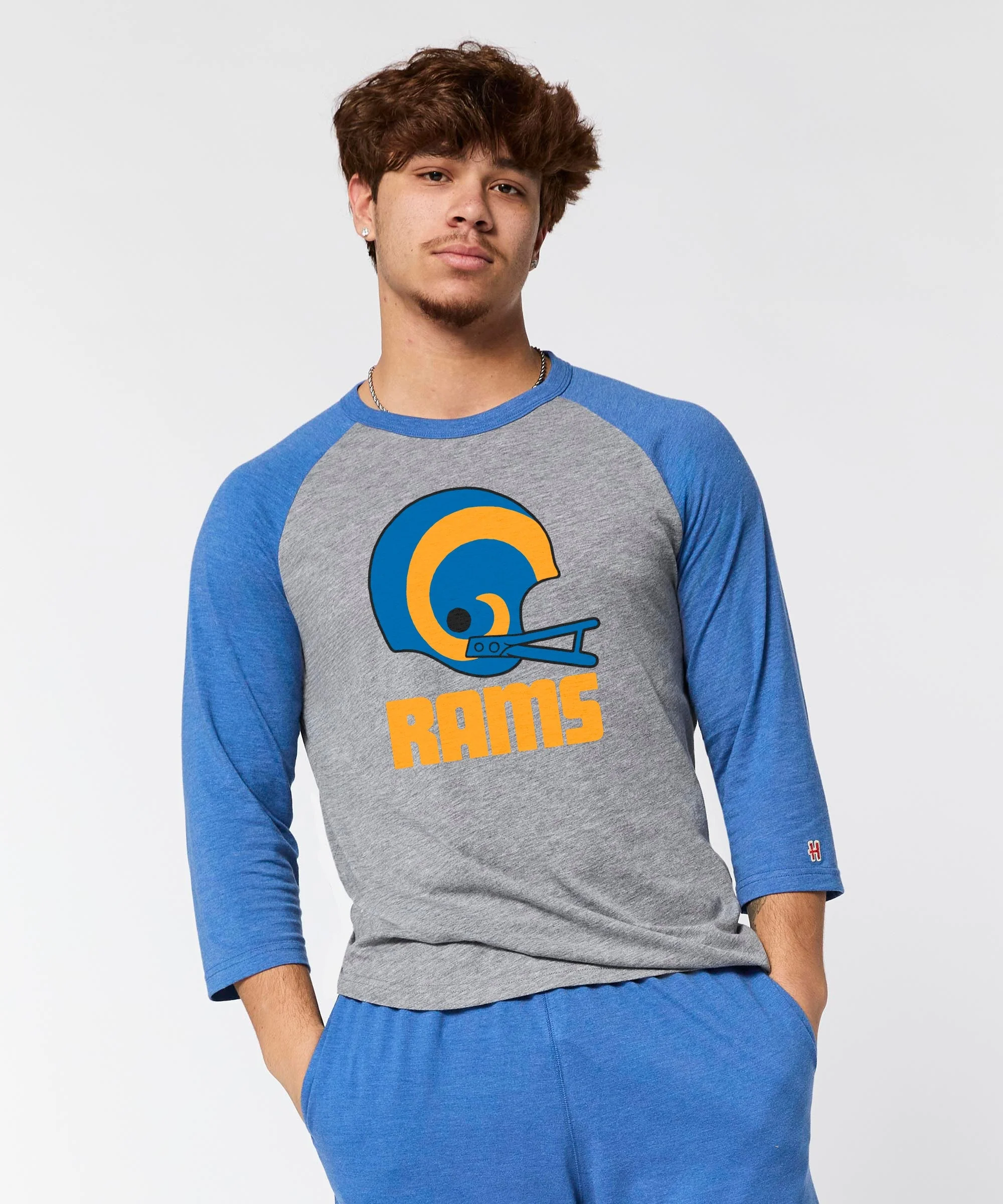 Los Angeles Rams Big Helmet Raglan - Image 3