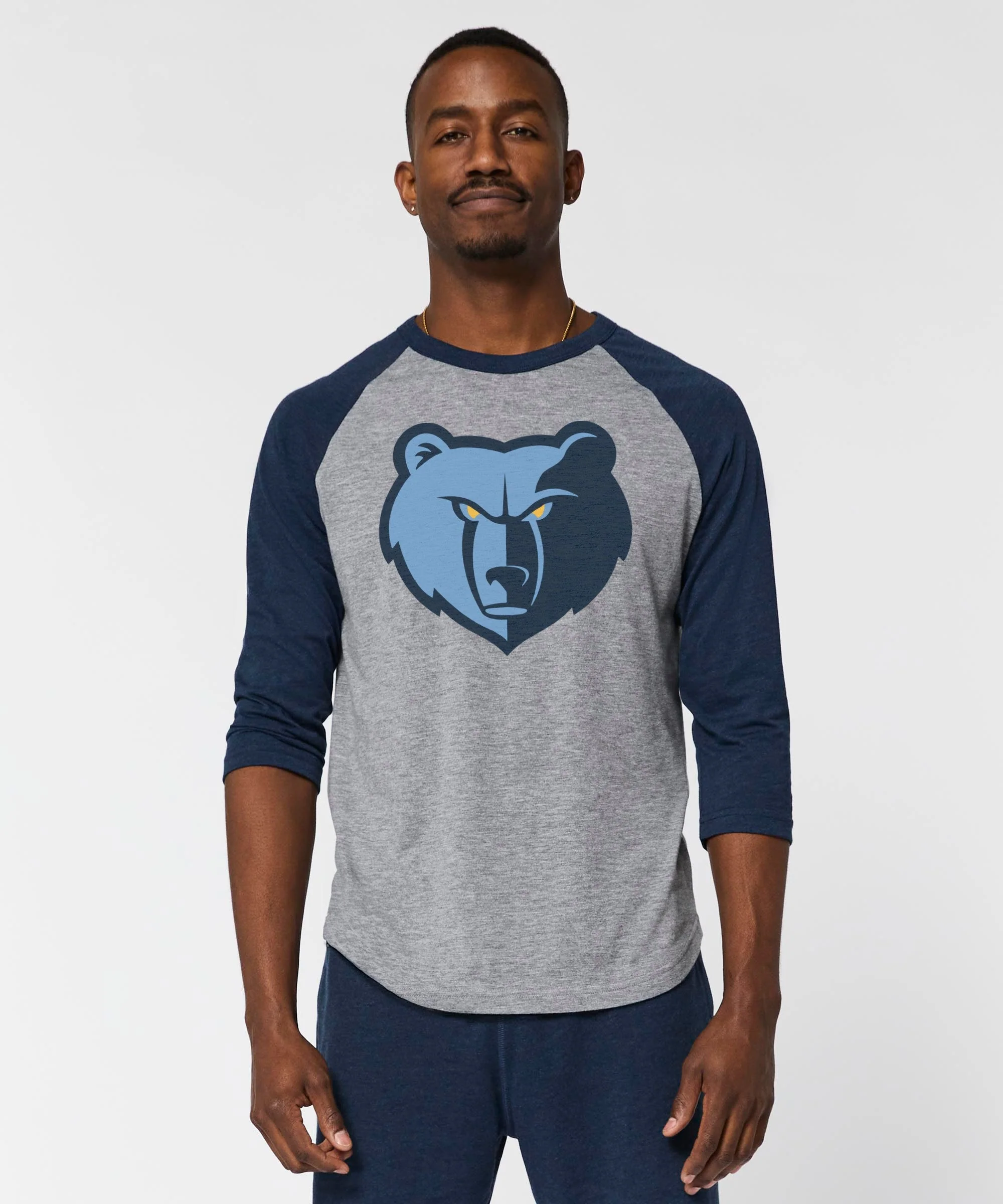 Memphis Grizzlies Logo Raglan - Image 3