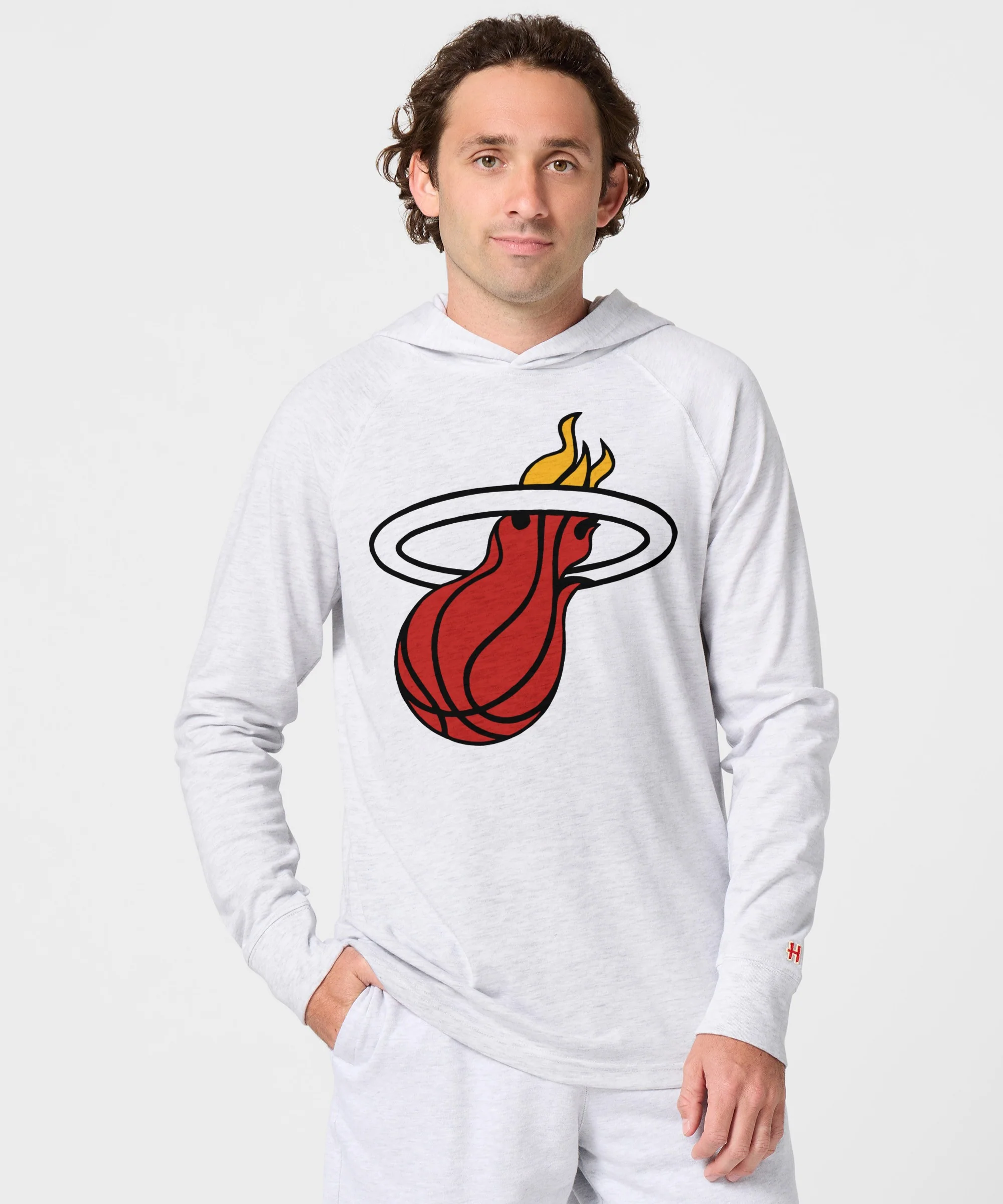 Miami Heat Logo Lightweight Hoodie - Image 3