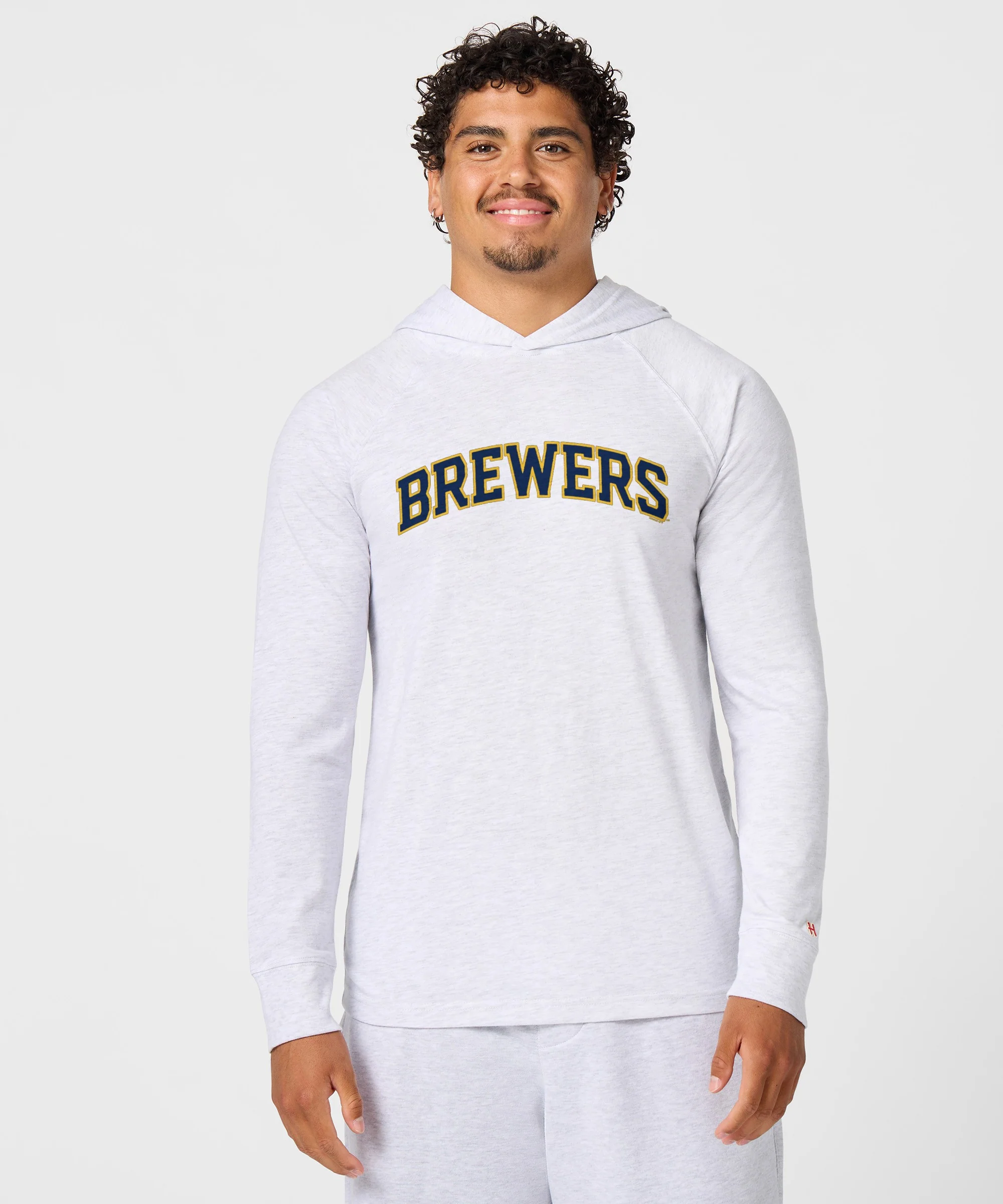 Milwaukee Brewers Jersey Logo '20 Lightweight Hoodie - Image 3
